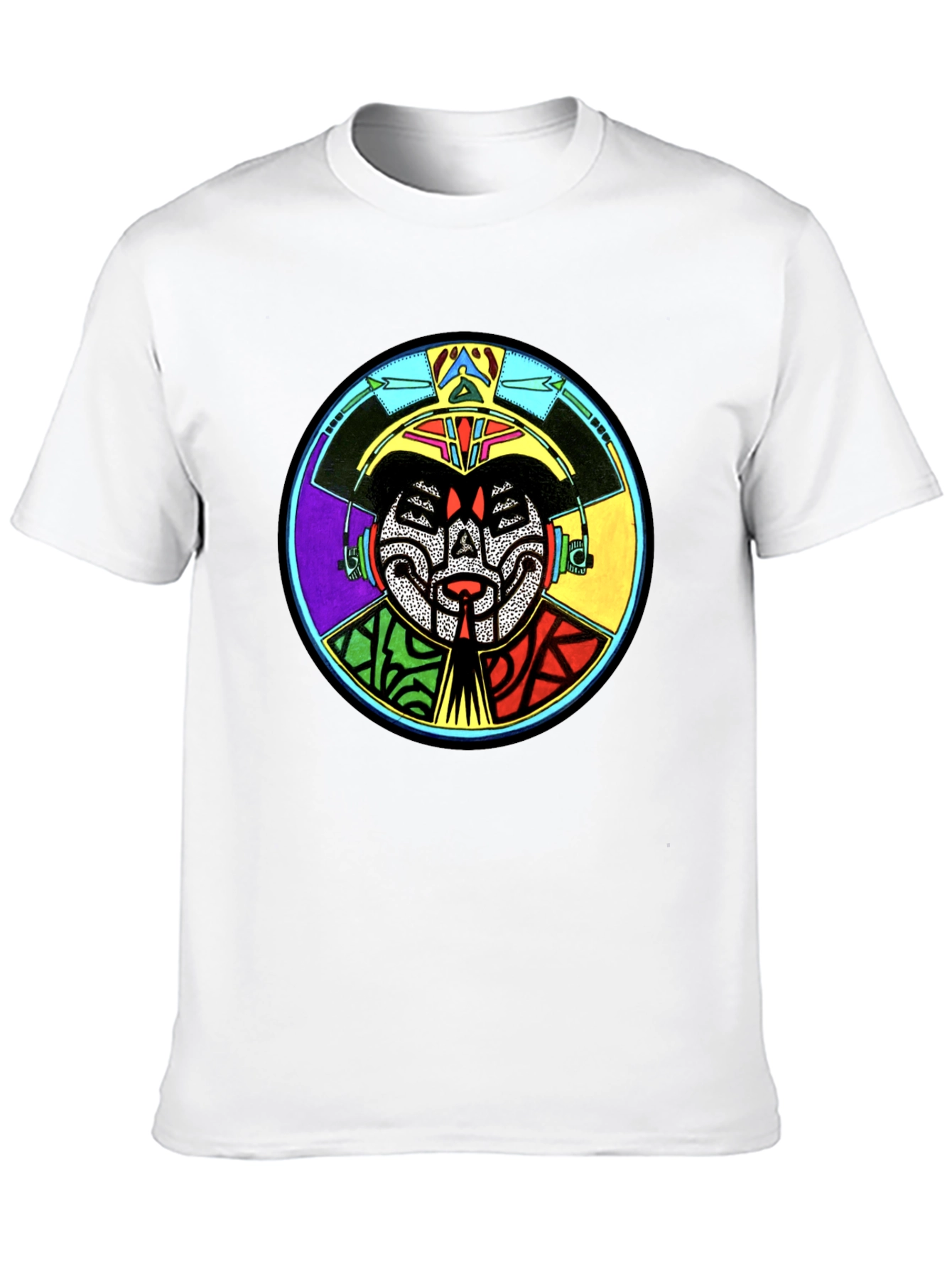 Abstract Graphic Print Crewneck T-Shirt