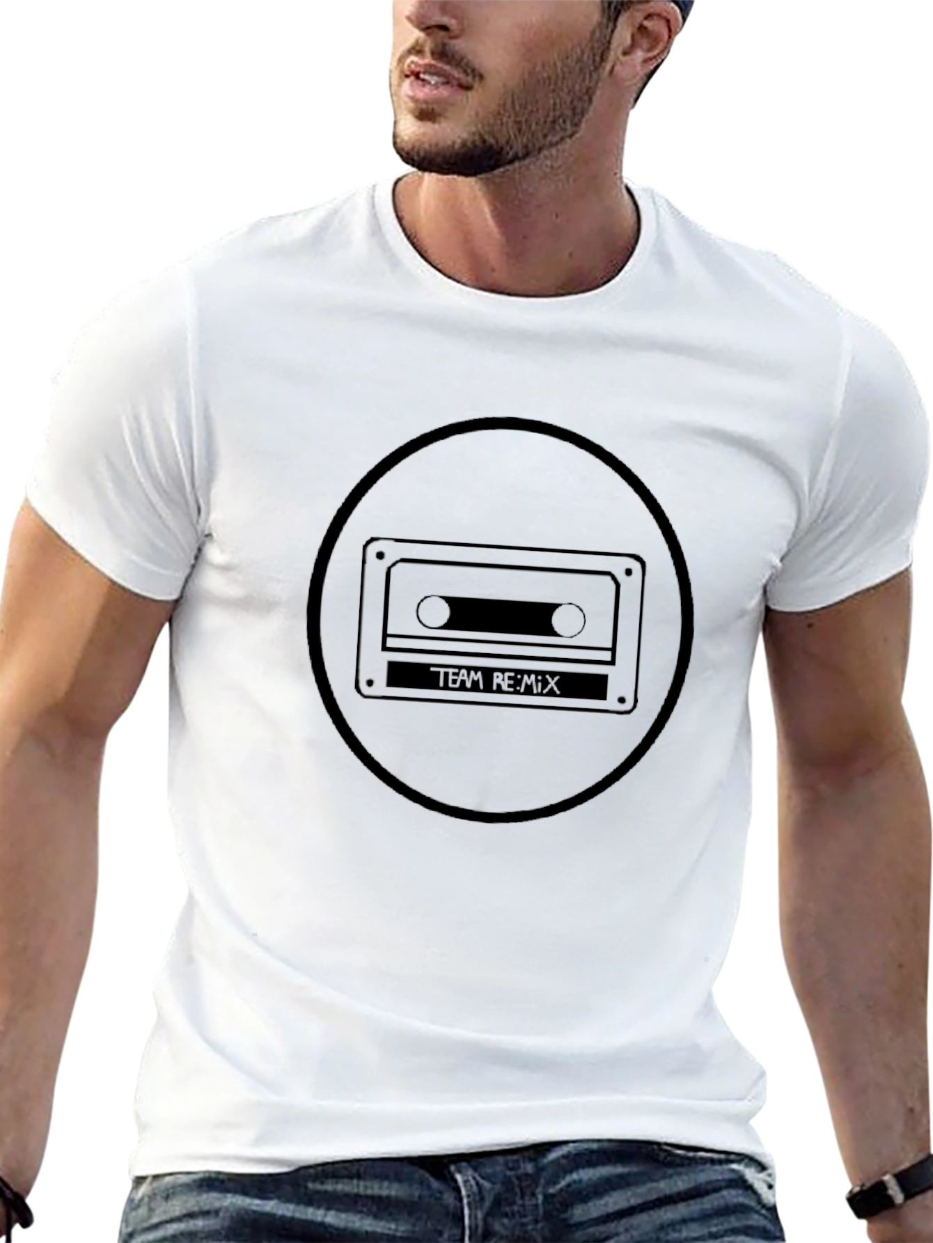 Team Remix Graphic Black T-Shirt