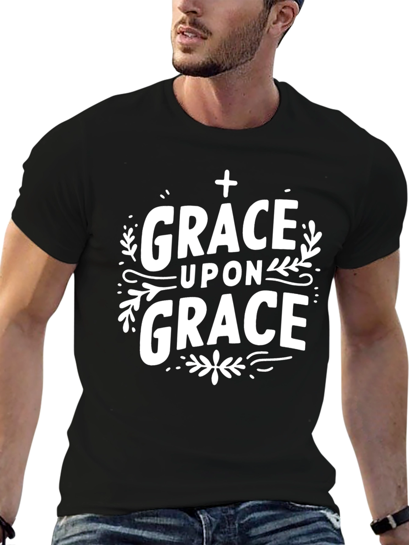 Grace Upon Grace Christian Graphic T-Shirt