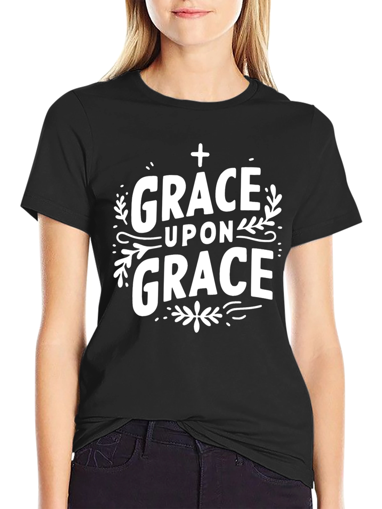 Grace Upon Grace Christian Graphic T-Shirt