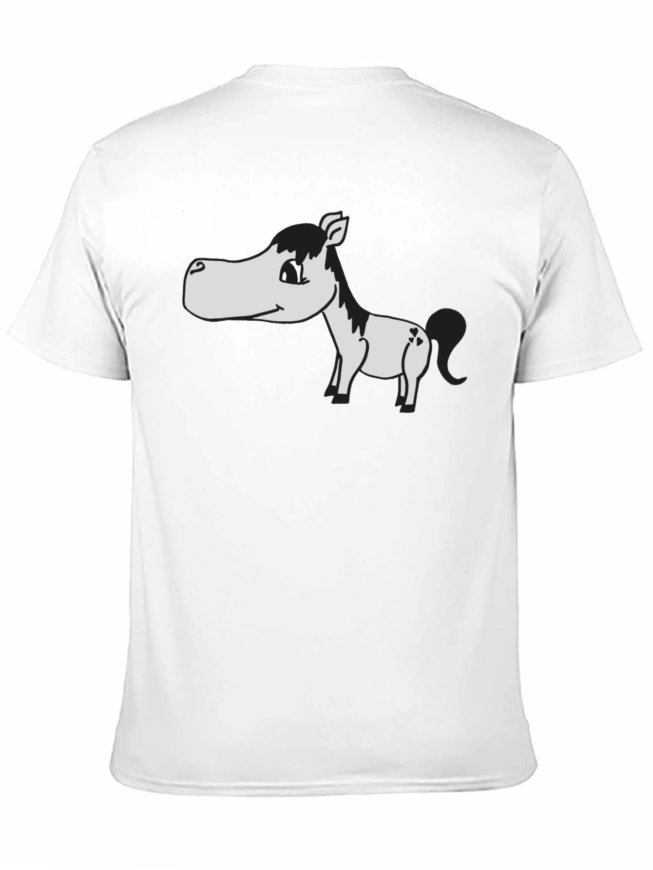 Funny Horse Graphic Tee - Unisex Black T-Shirt