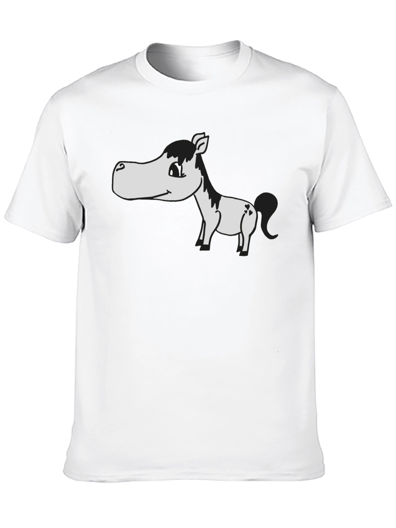 Funny Horse Graphic Tee - Unisex Black T-Shirt