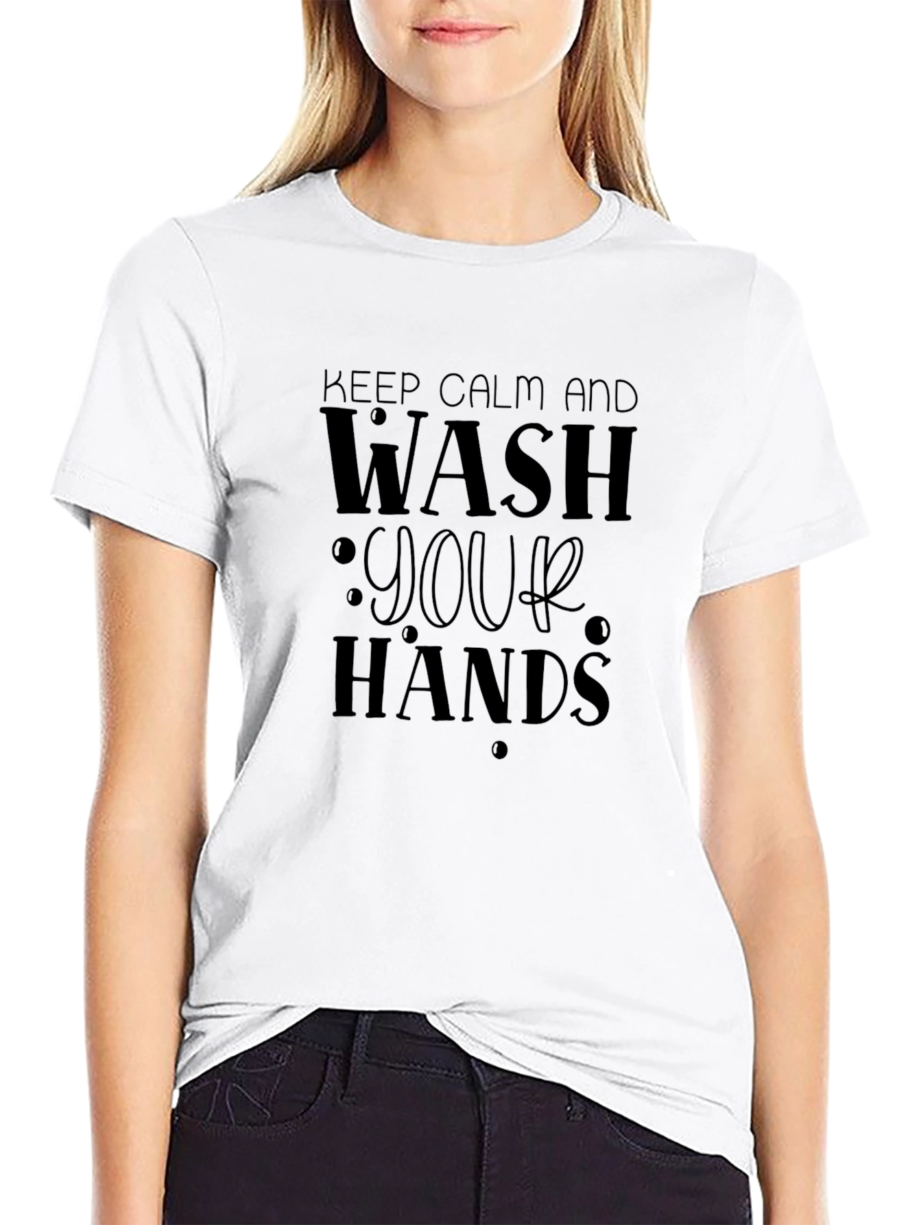 Keep Calm and Wash Your Hands Graphic Tee