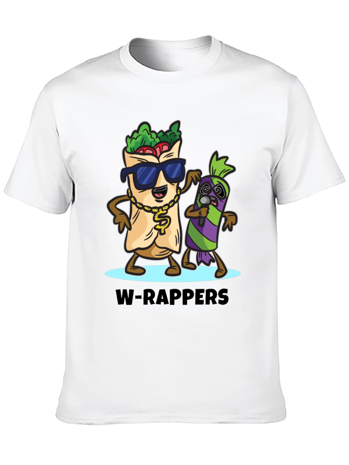 W-Rappers Cartoon Graphic Tee - Black