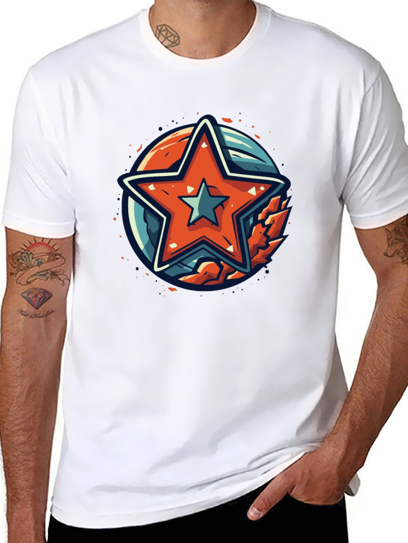 Star Graphic Black T-Shirt