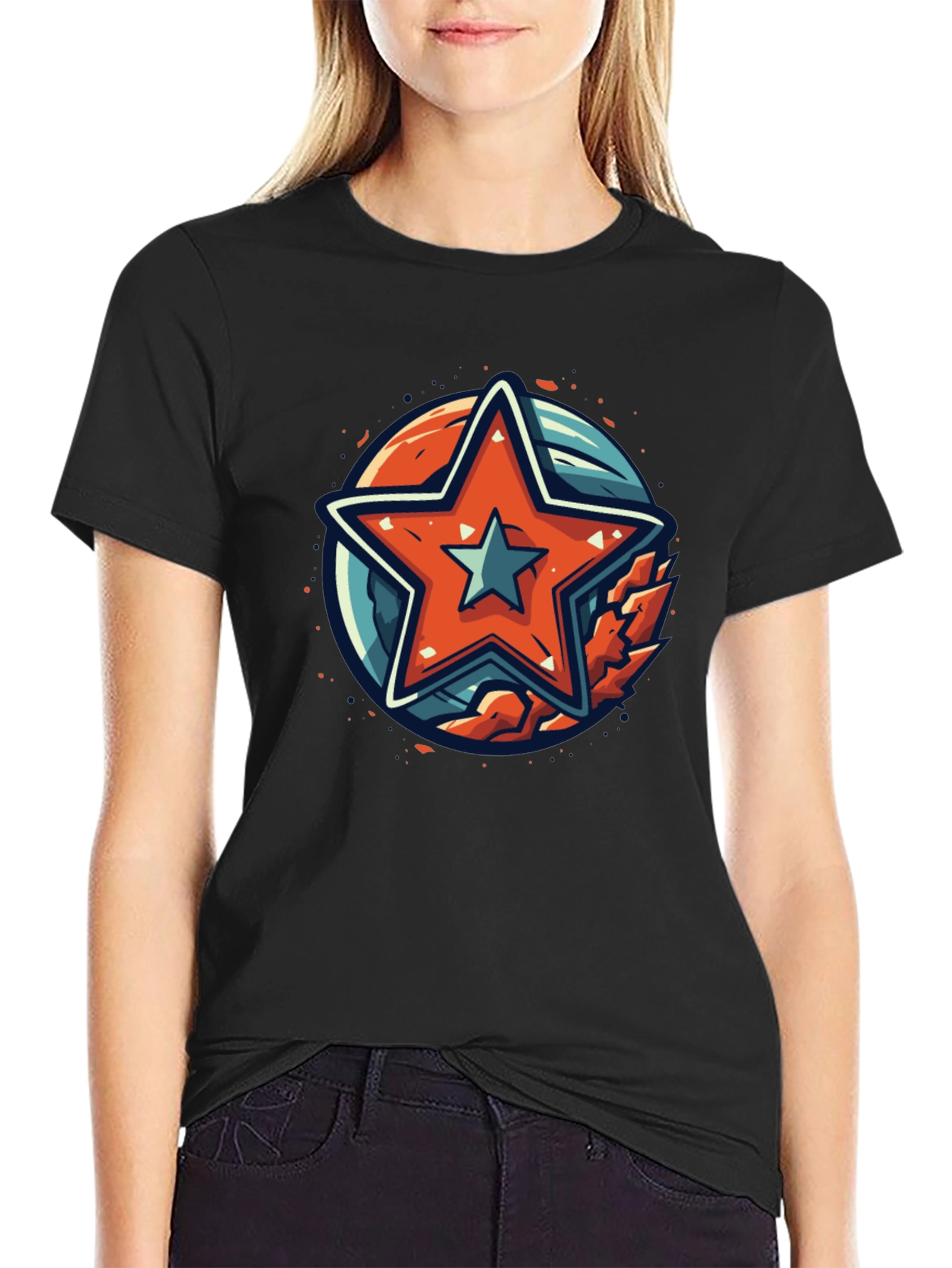 Star Graphic Black T-Shirt