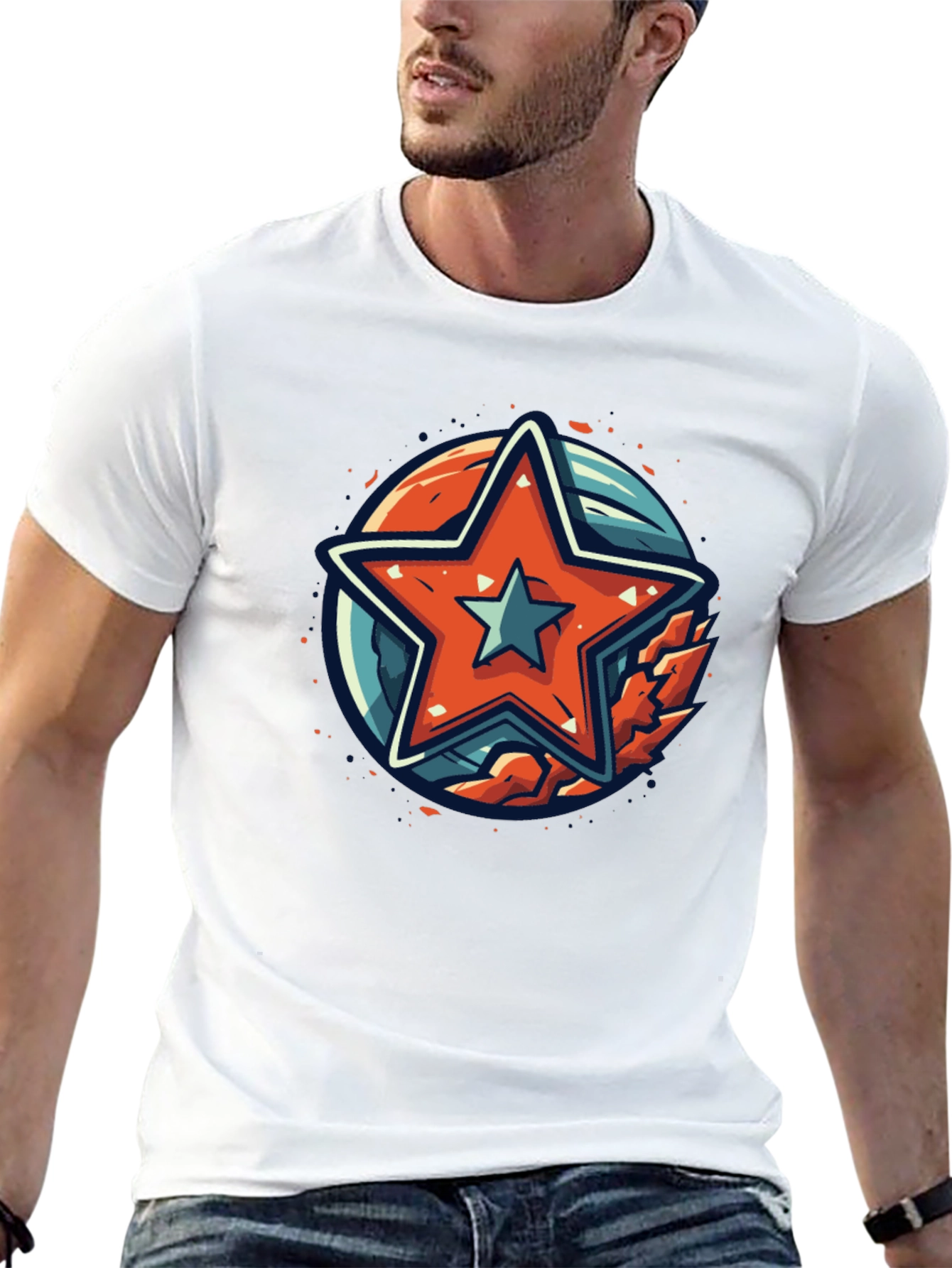 Star Graphic Black T-Shirt