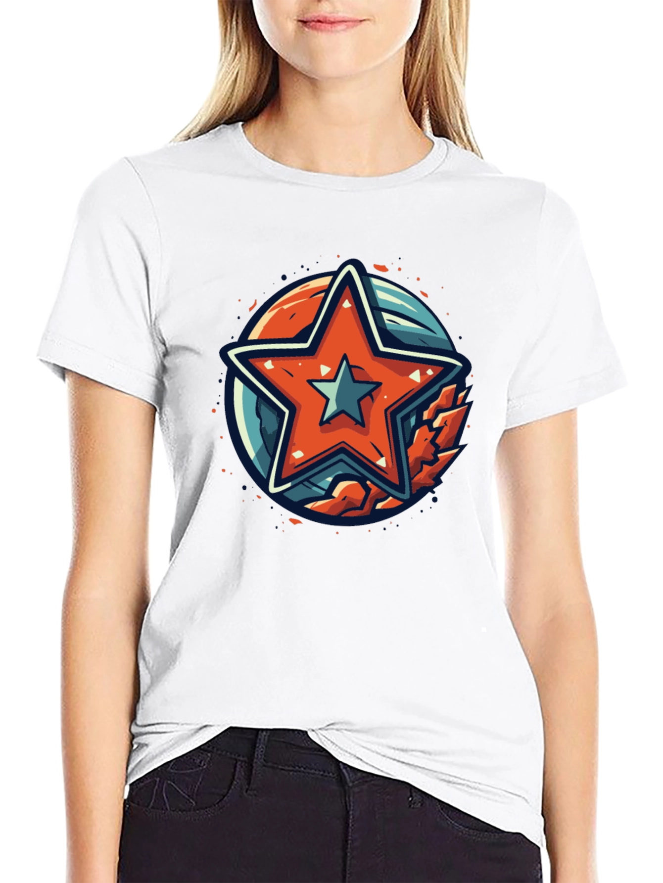 Star Graphic Black T-Shirt
