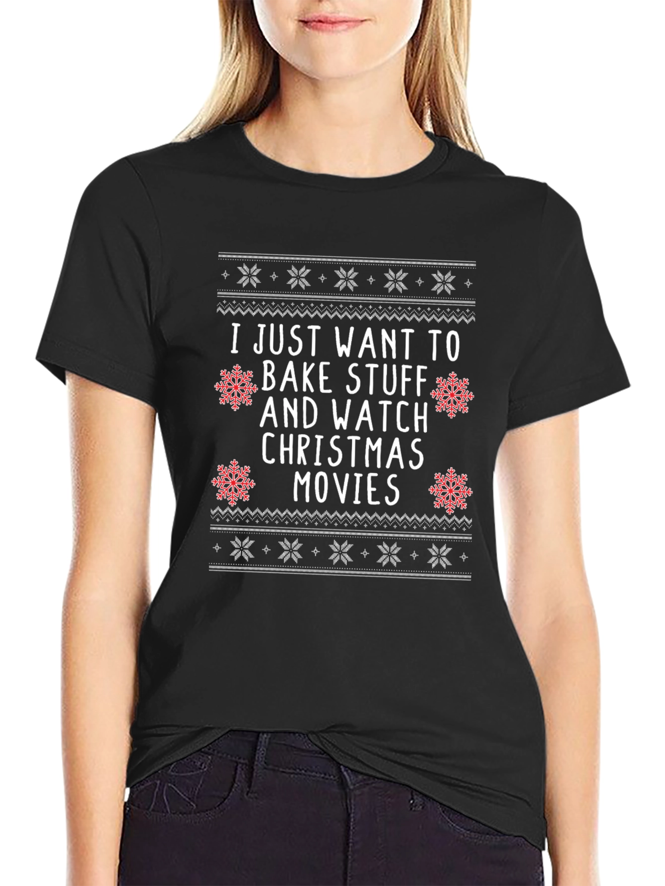 Bake Stuff & Watch Christmas Movies T-Shirt