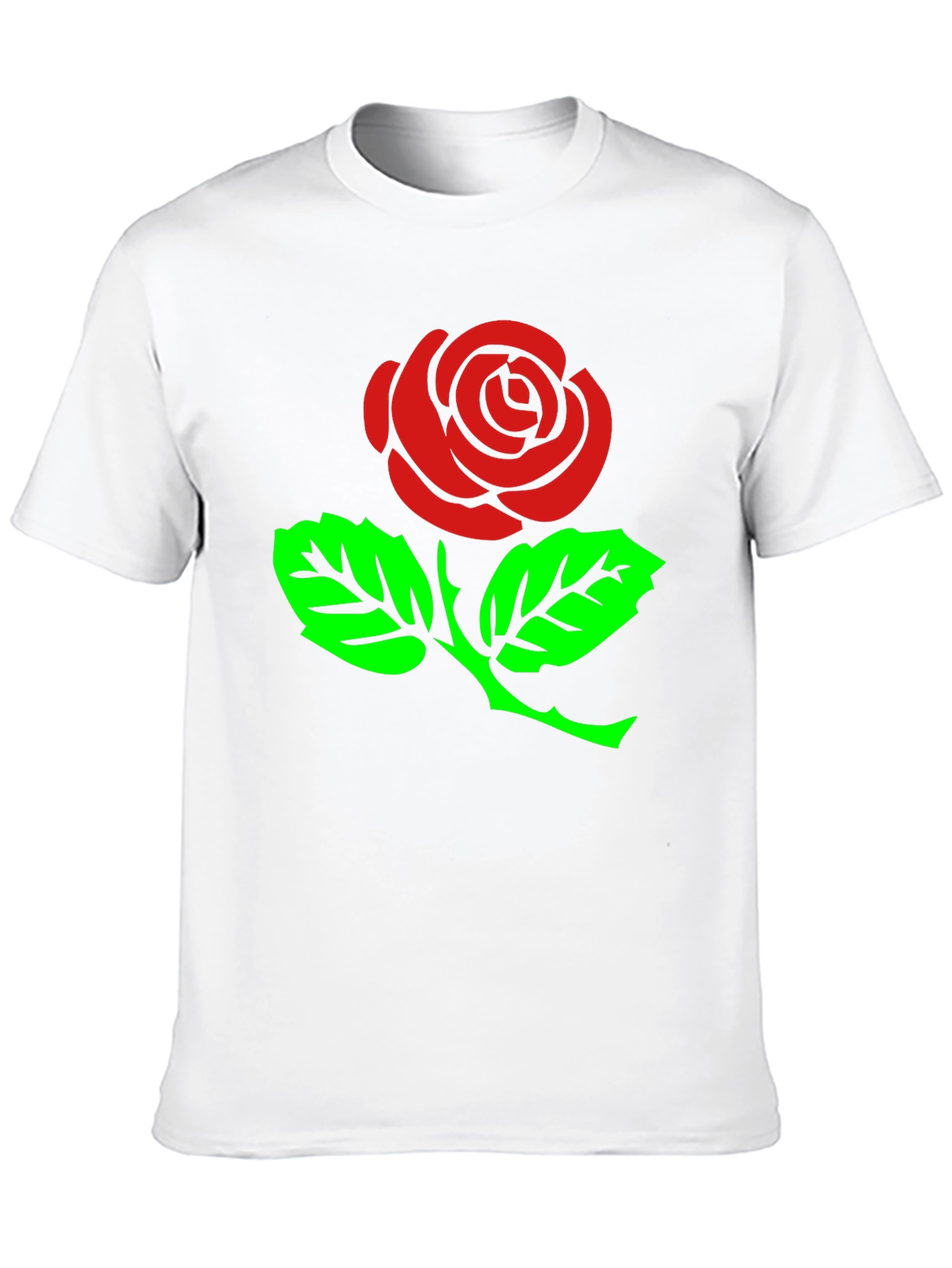 Rose Graphic T-Shirt - Stylish Black Tee