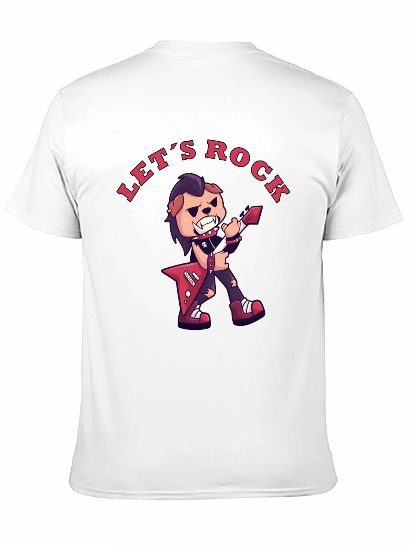 Lets Rock Graphic T-Shirt - Black Cotton Tee