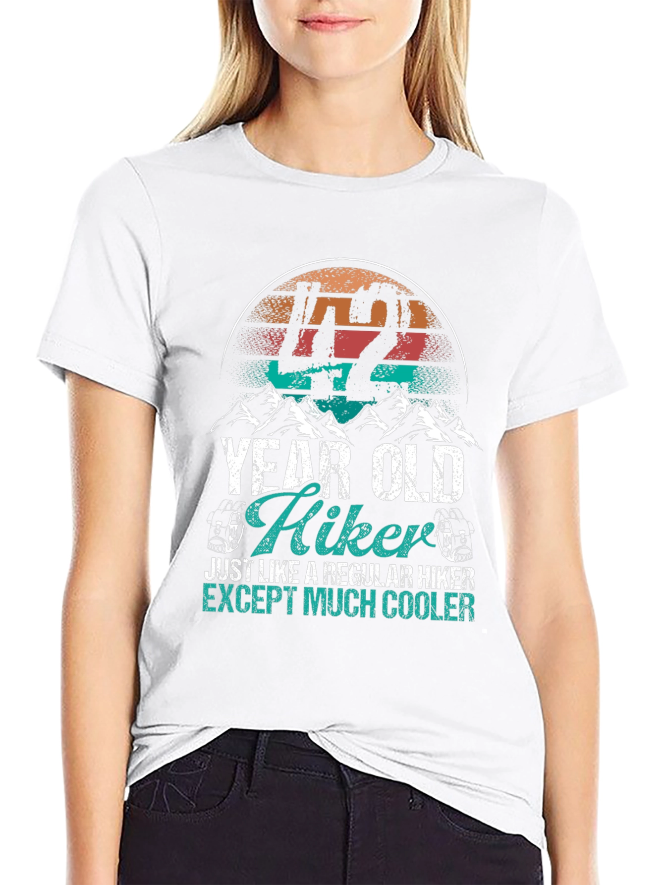 42 Year Old Hiker T-Shirt - Cool Hiking Gift