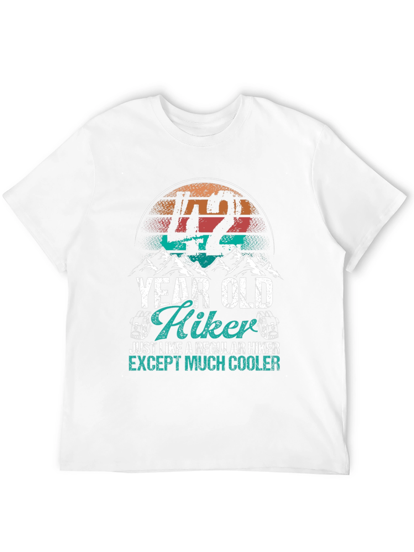 42 Year Old Hiker T-Shirt - Cool Hiking Gift