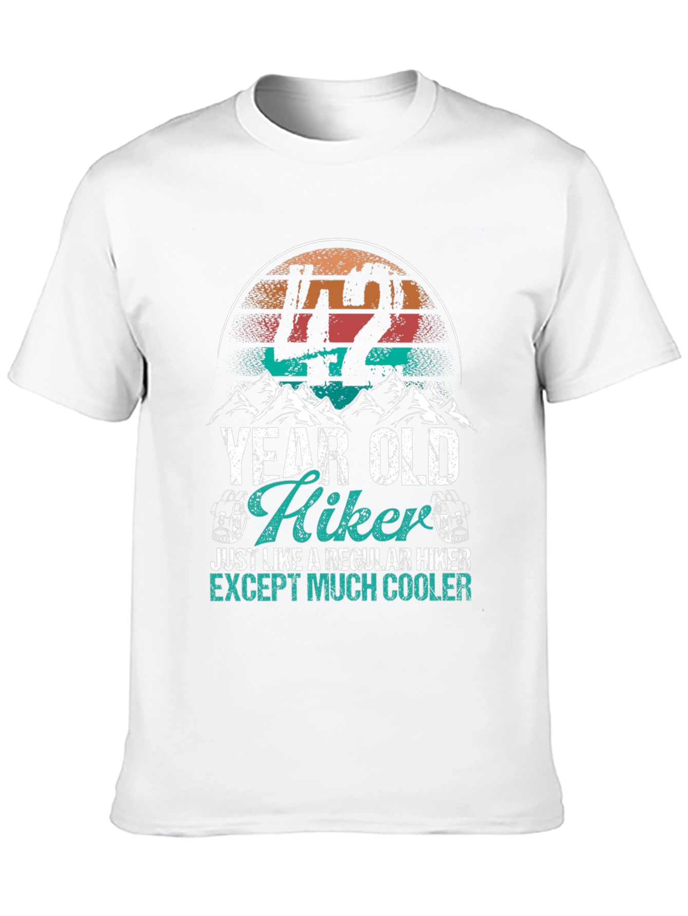 42 Year Old Hiker T-Shirt - Cool Hiking Gift