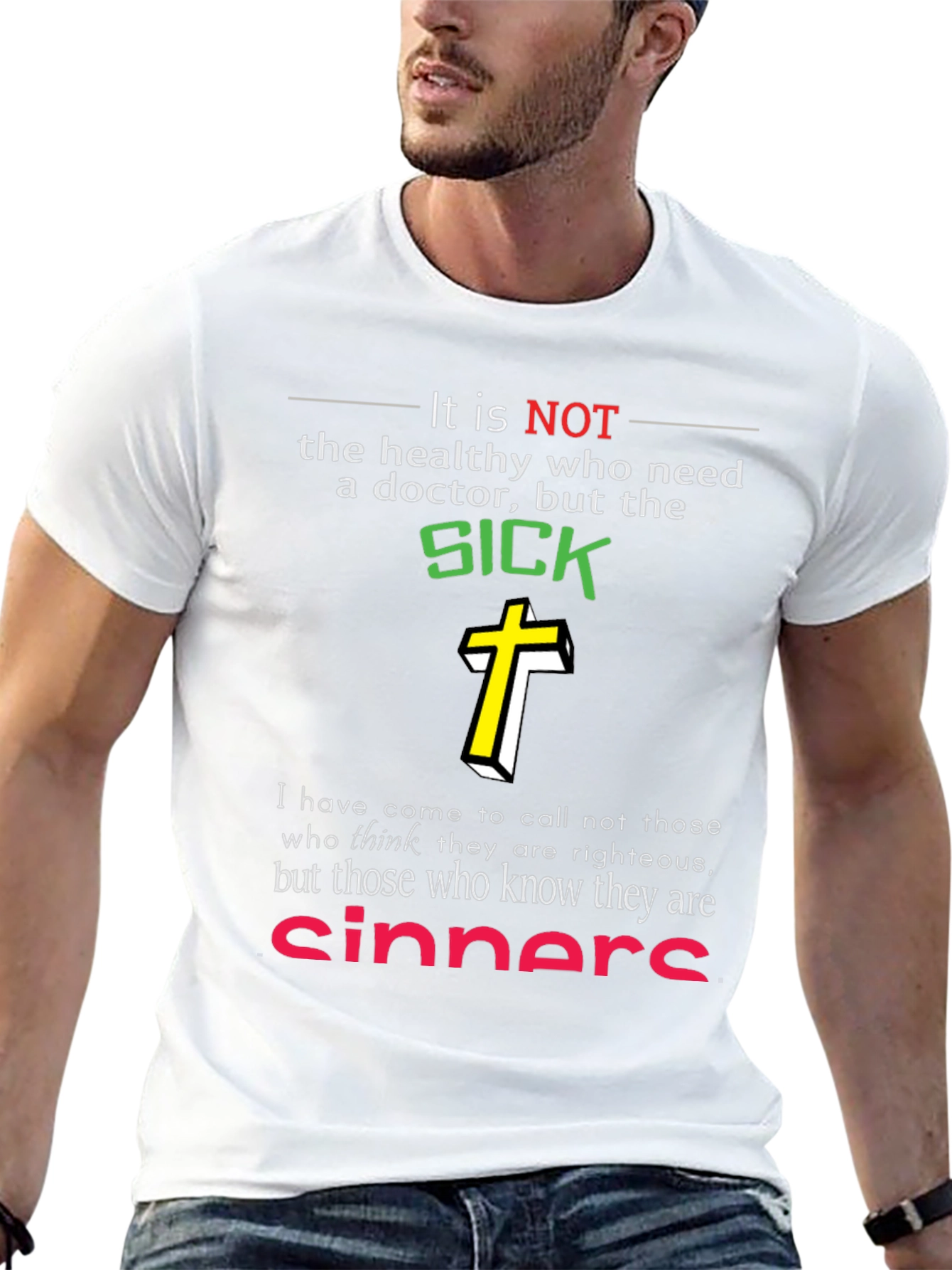Faith-Based Black T-Shirt: SICK & Sinners