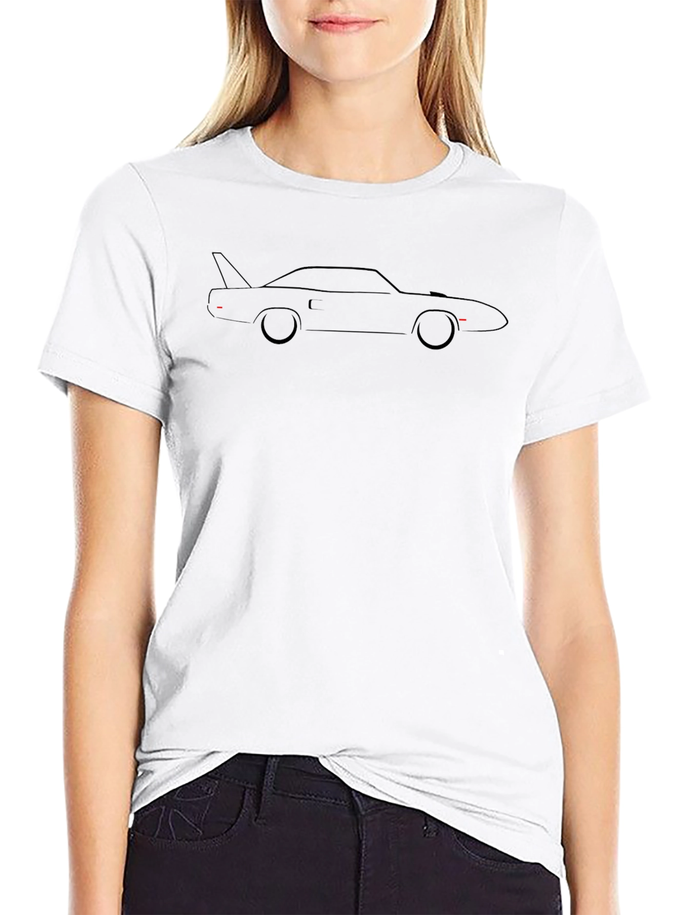 Car Silhouette Black T-Shirt