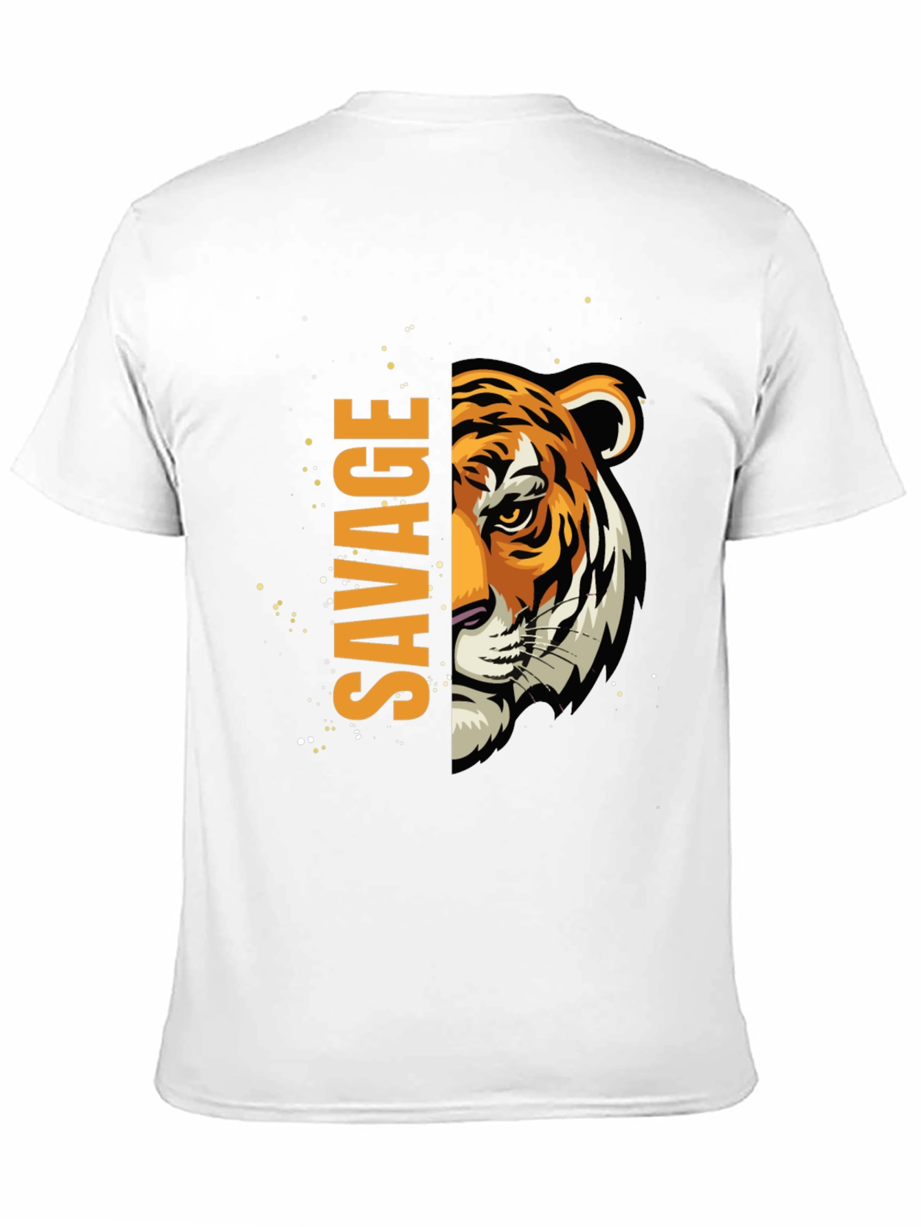 Savage Tiger Graphic Black T-Shirt