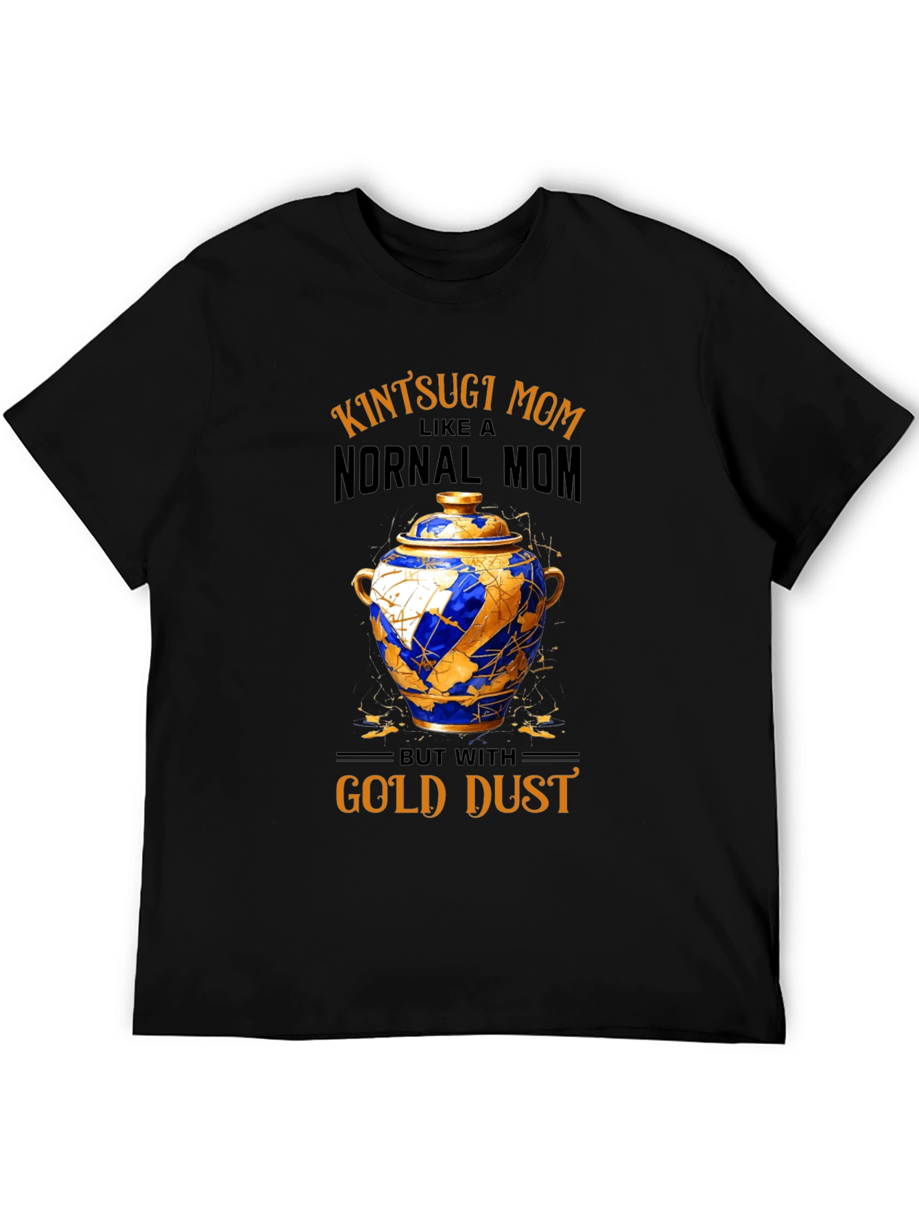 Kintsugi Mom T-Shirt - Gold Dust Design