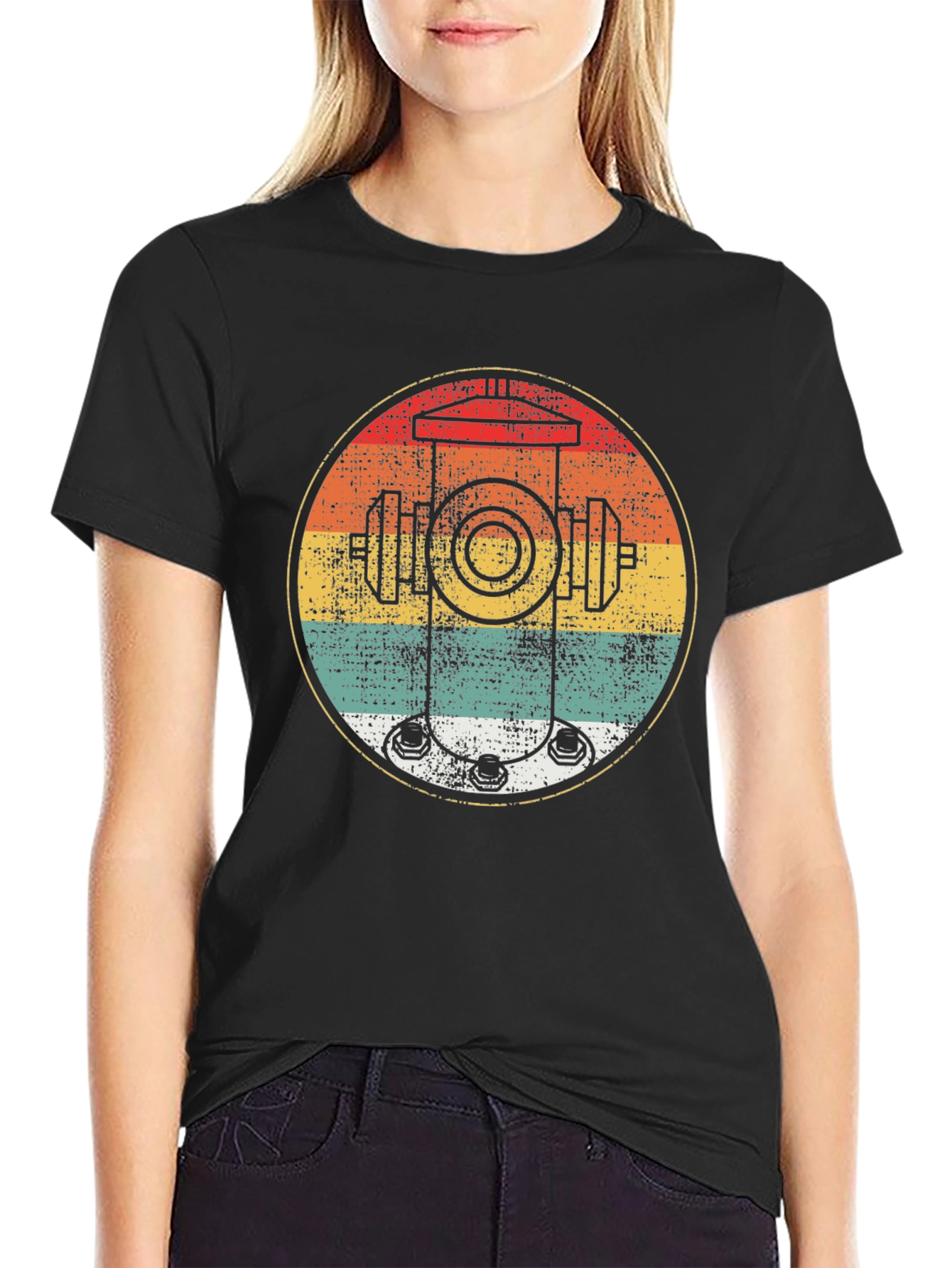 Retro Fire Hydrant Graphic Tee