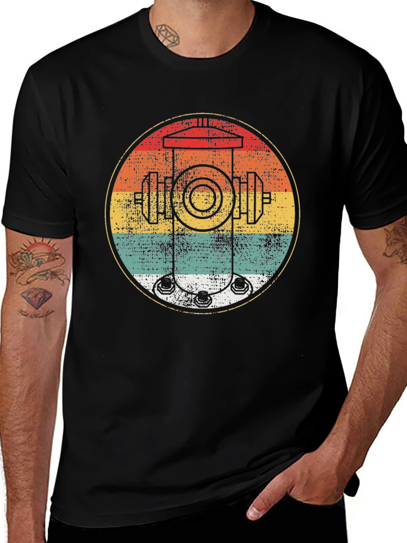 Retro Fire Hydrant Graphic Tee