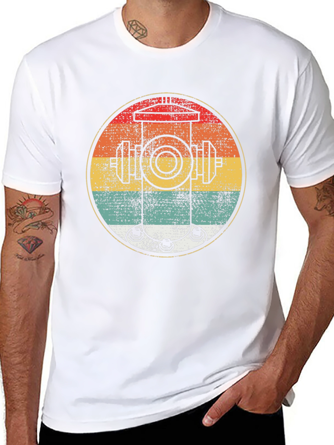 Retro Fire Hydrant Graphic Tee