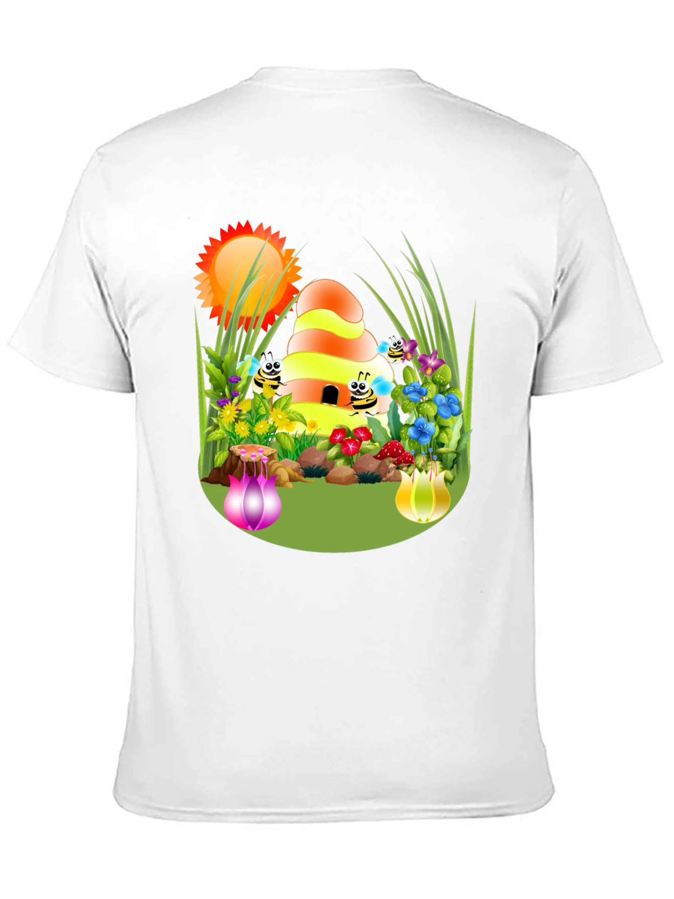 Bee Happy T-Shirt - Nature Graphic Tee