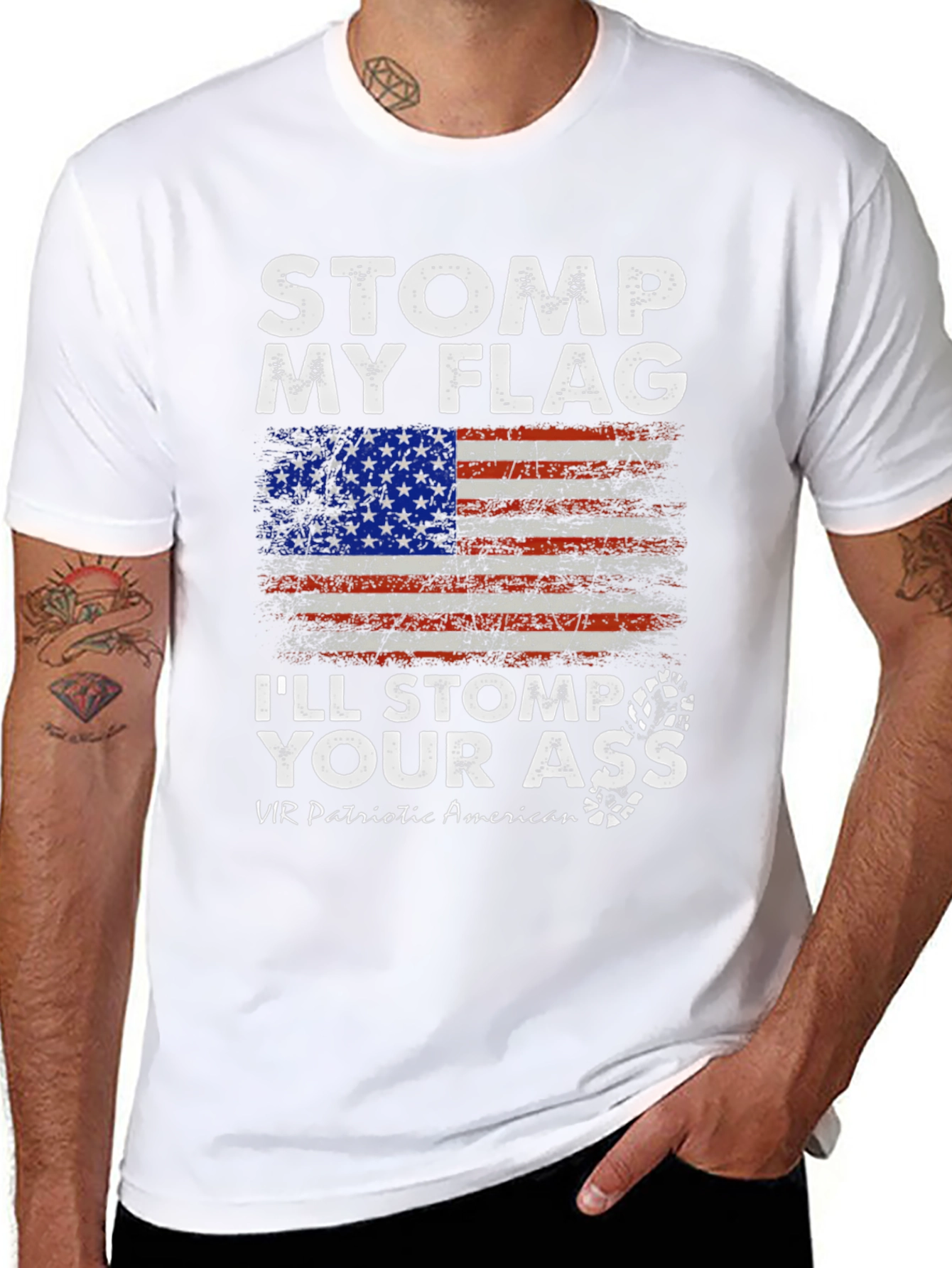 Stomp My Flag Ill Stomp Your Ass T-Shirt