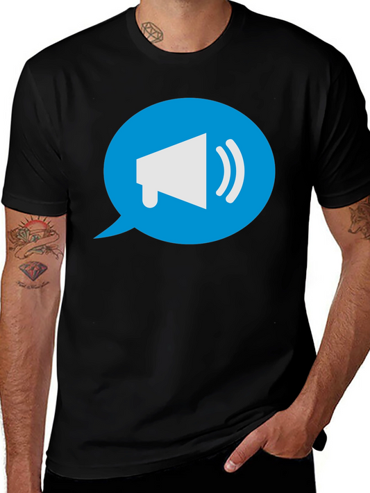Megaphone Graphic T-Shirt - Bold Statement Tee