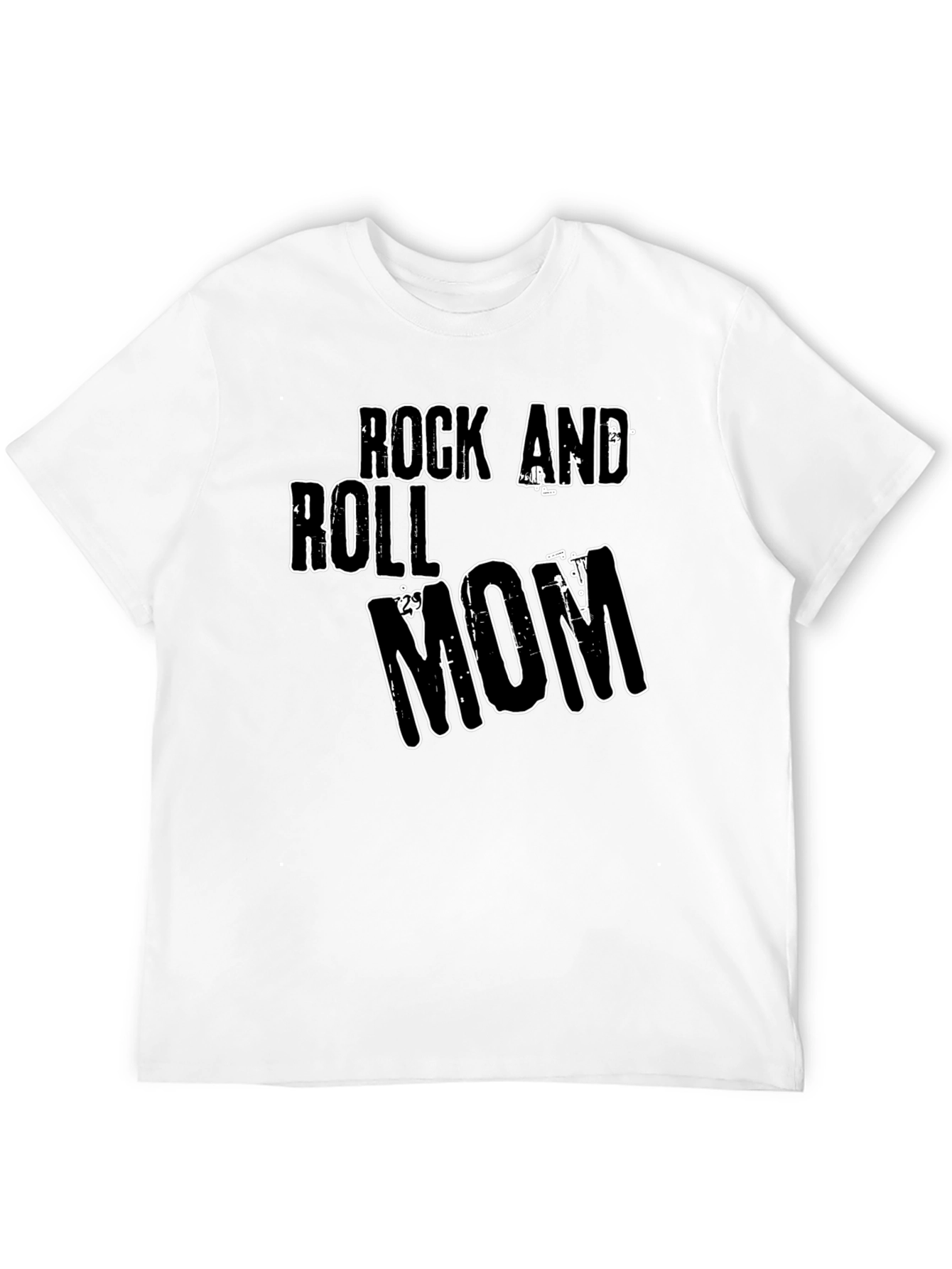 Rock and Roll Mom Black Graphic Tee