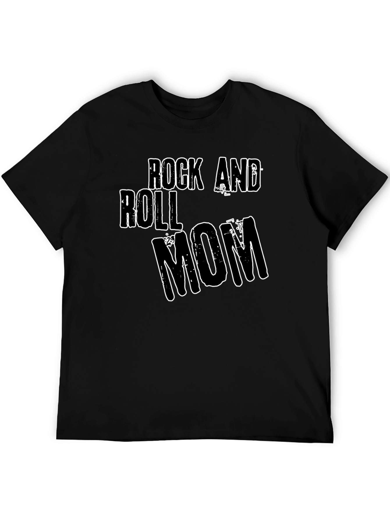 Rock and Roll Mom Black Graphic Tee