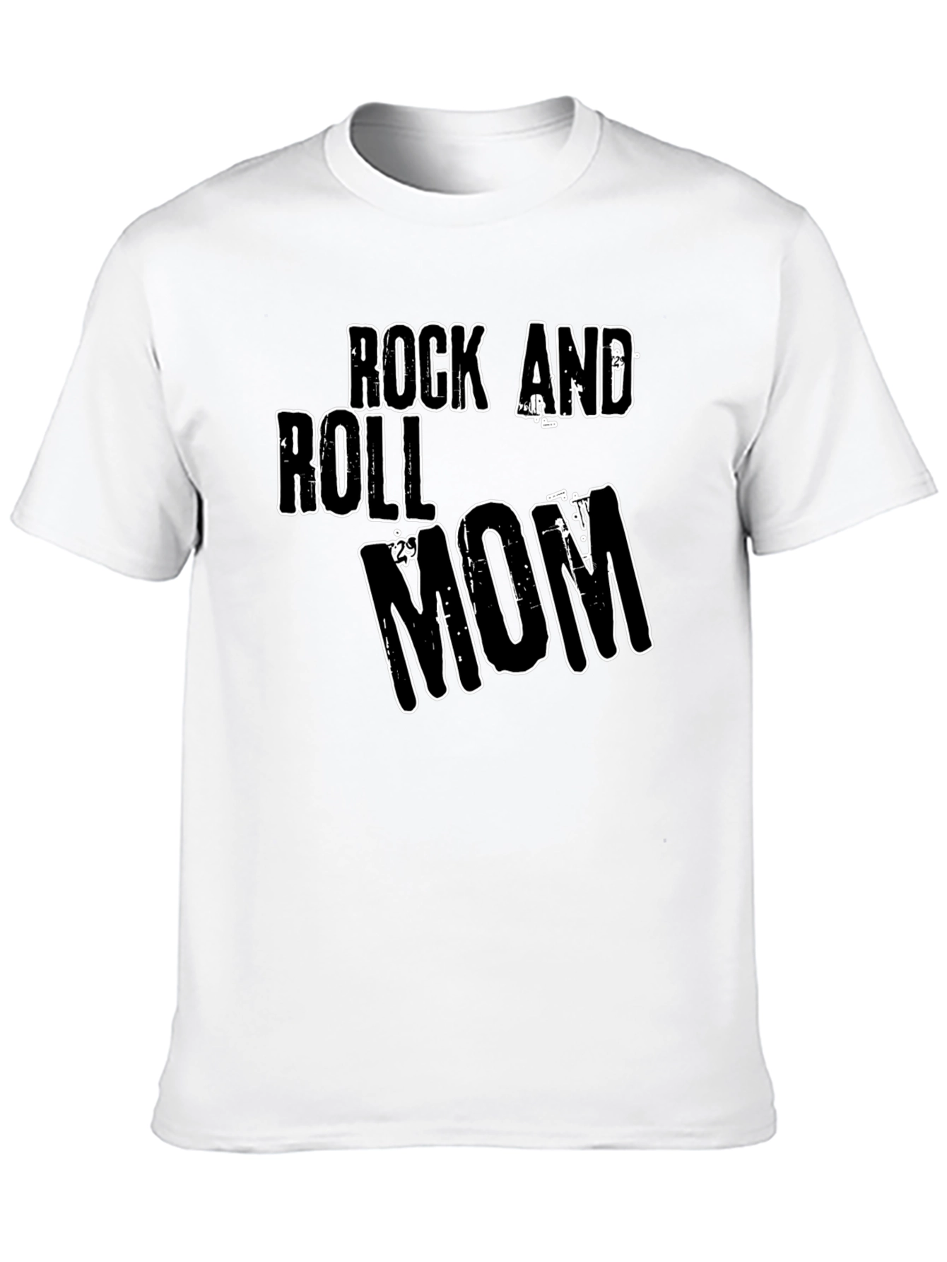 Rock and Roll Mom Black Graphic Tee