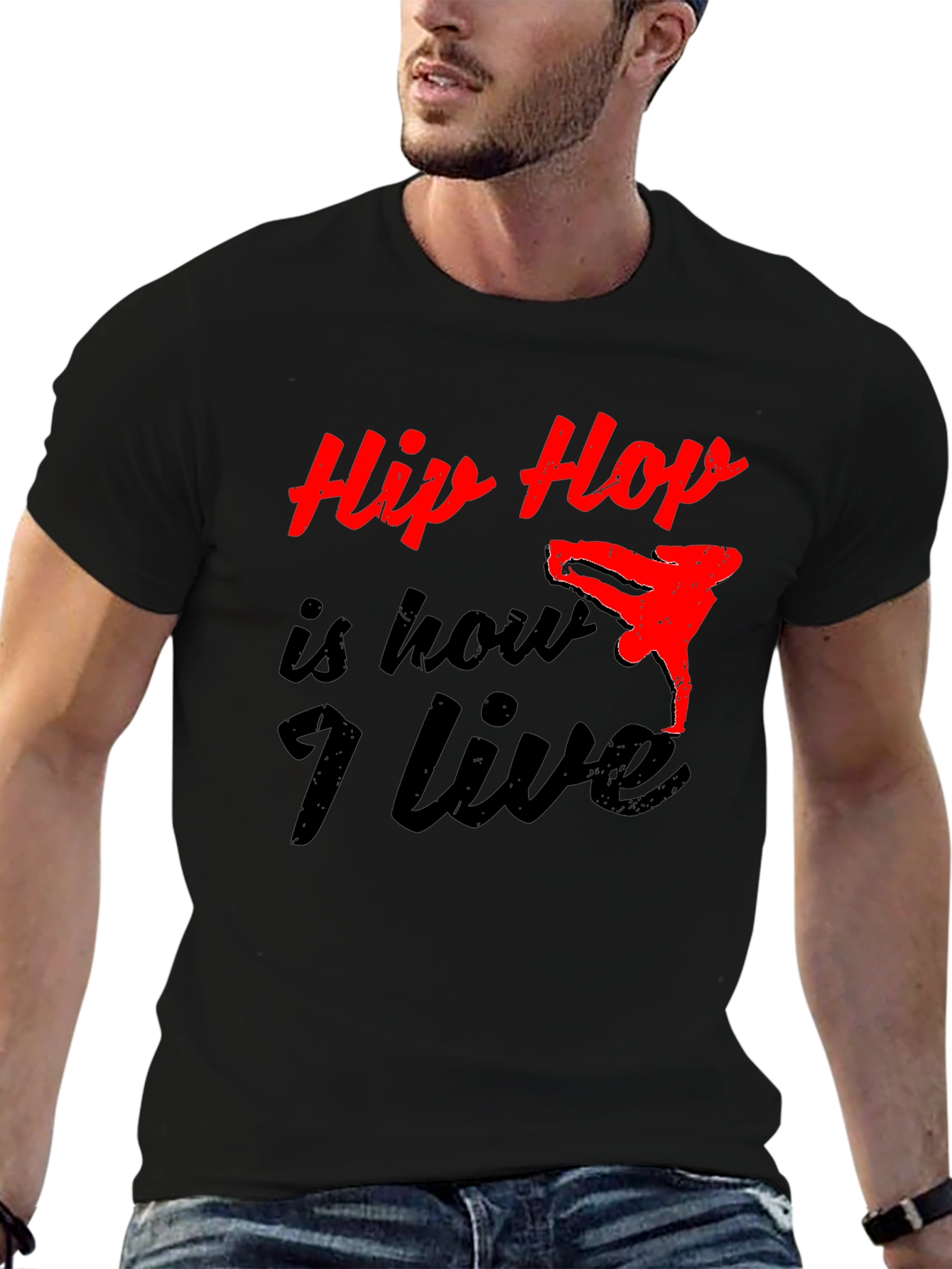 Hip Hop Is How I Live Black T-Shirt