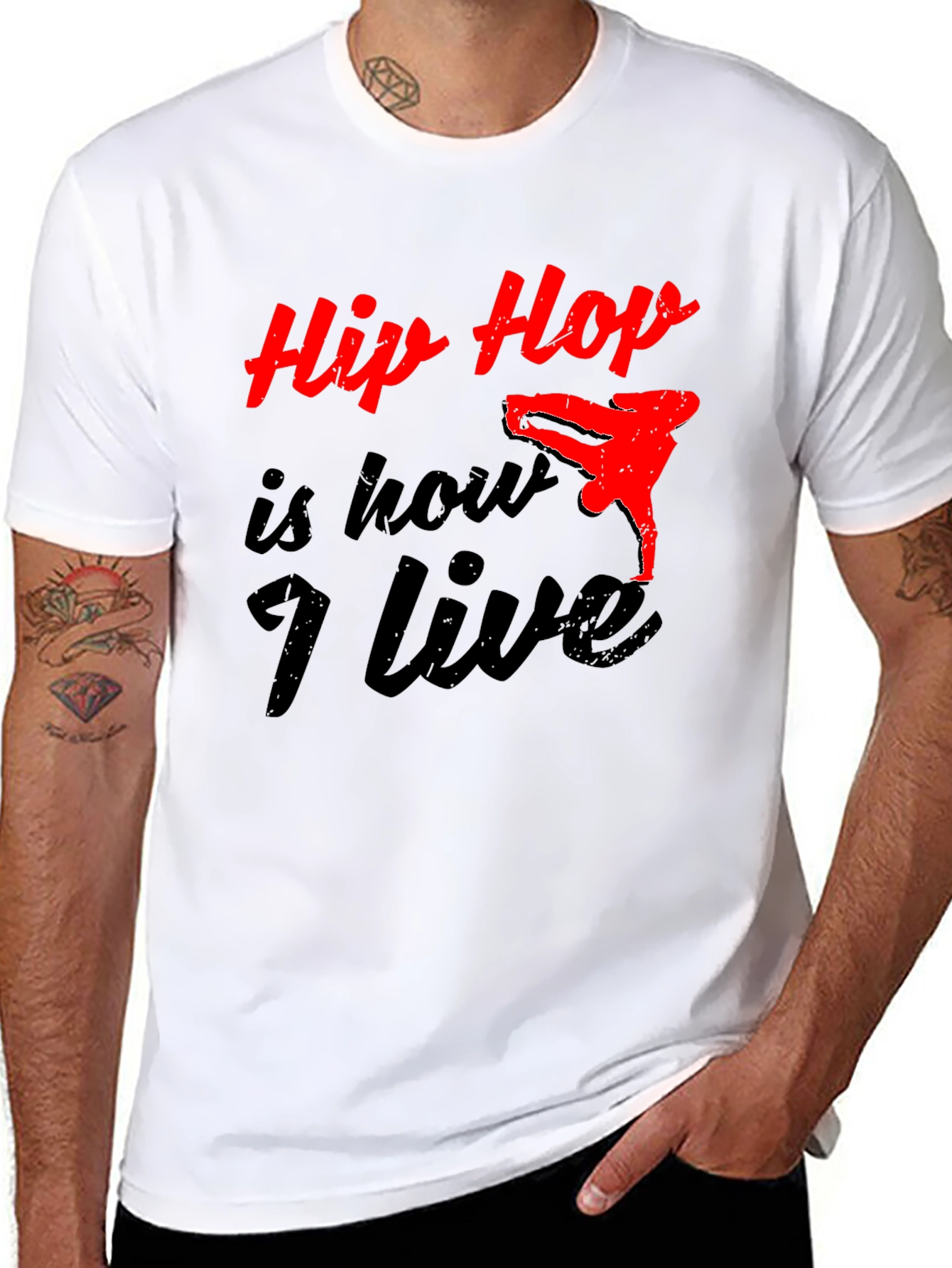 Hip Hop Is How I Live Black T-Shirt