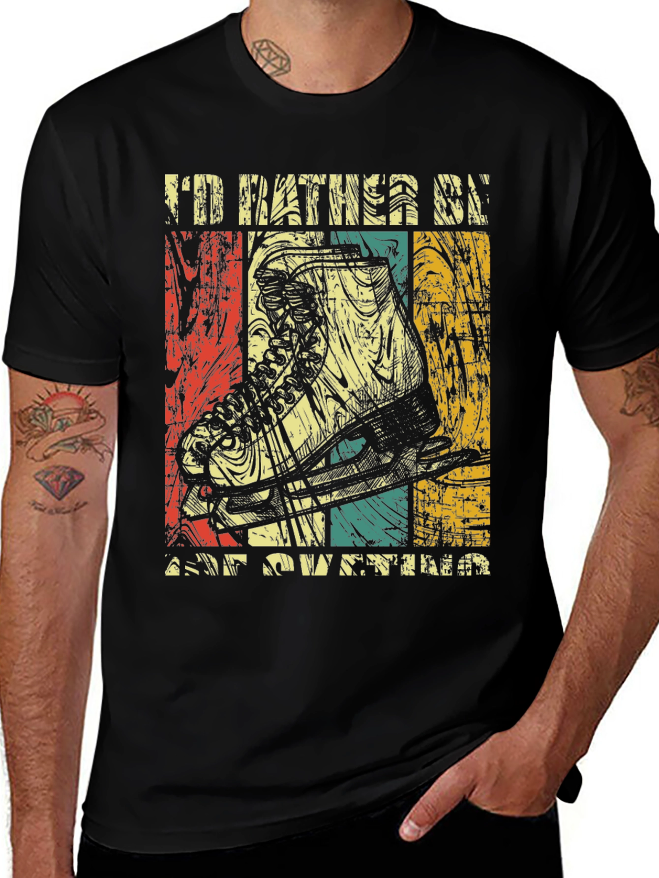 Id Rather Be Ice Skating T-Shirt
