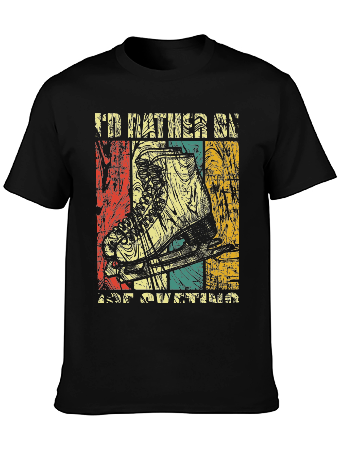 Id Rather Be Ice Skating T-Shirt