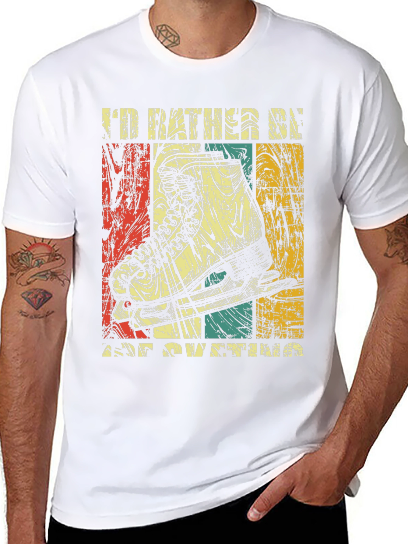 Id Rather Be Ice Skating T-Shirt