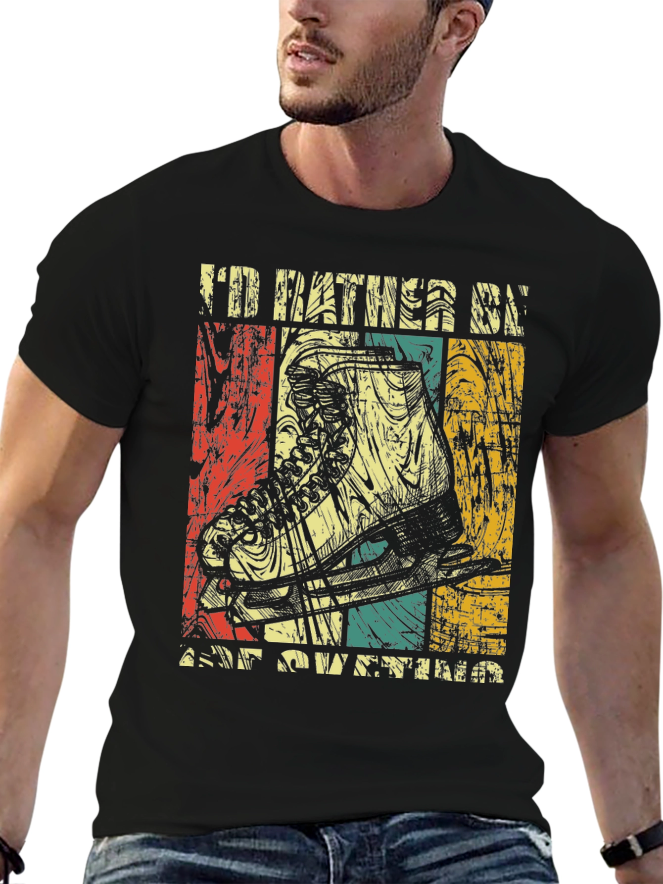 Id Rather Be Ice Skating T-Shirt