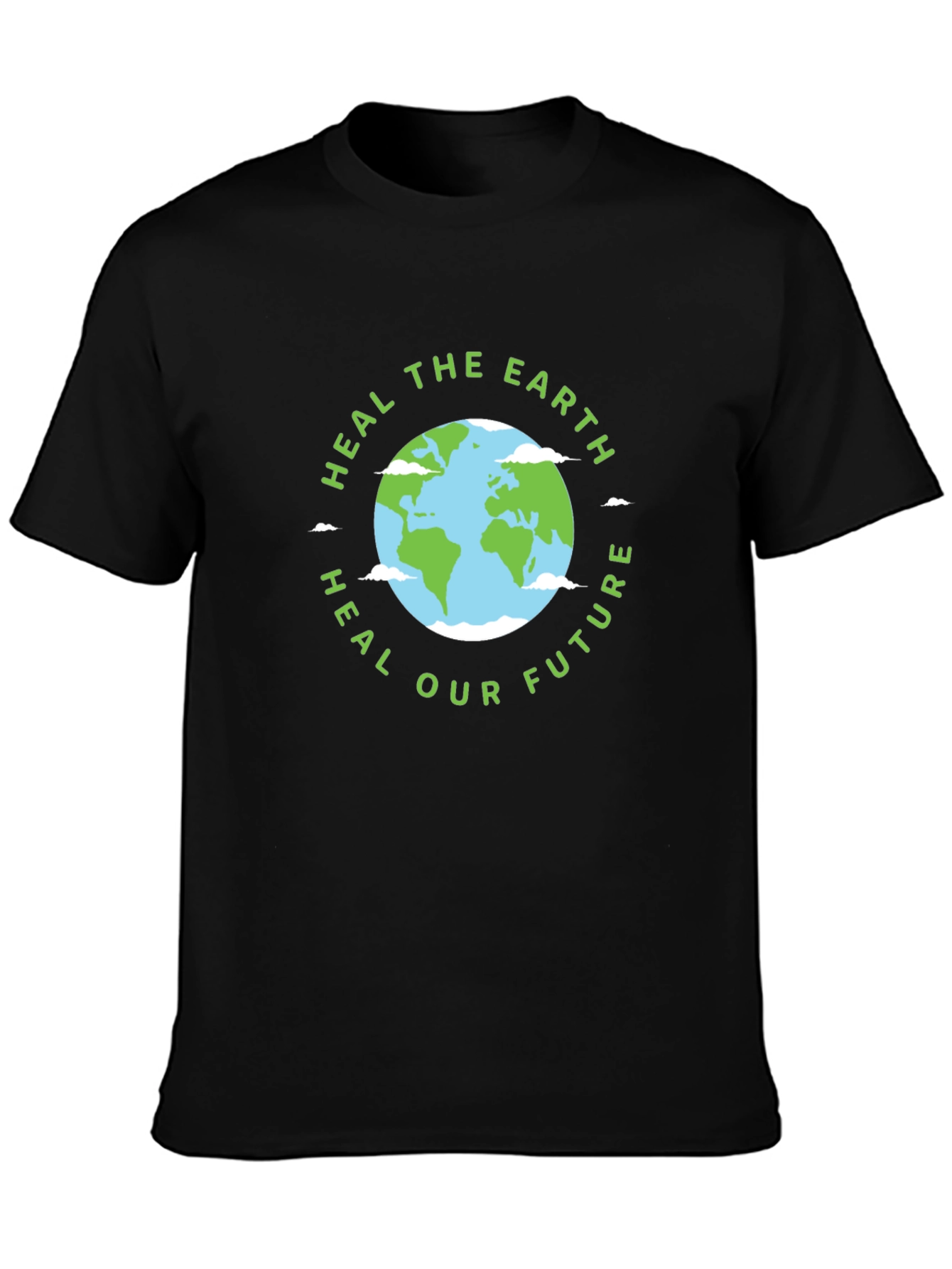 Eco-Friendly Heal the Earth Graphic T-Shirt