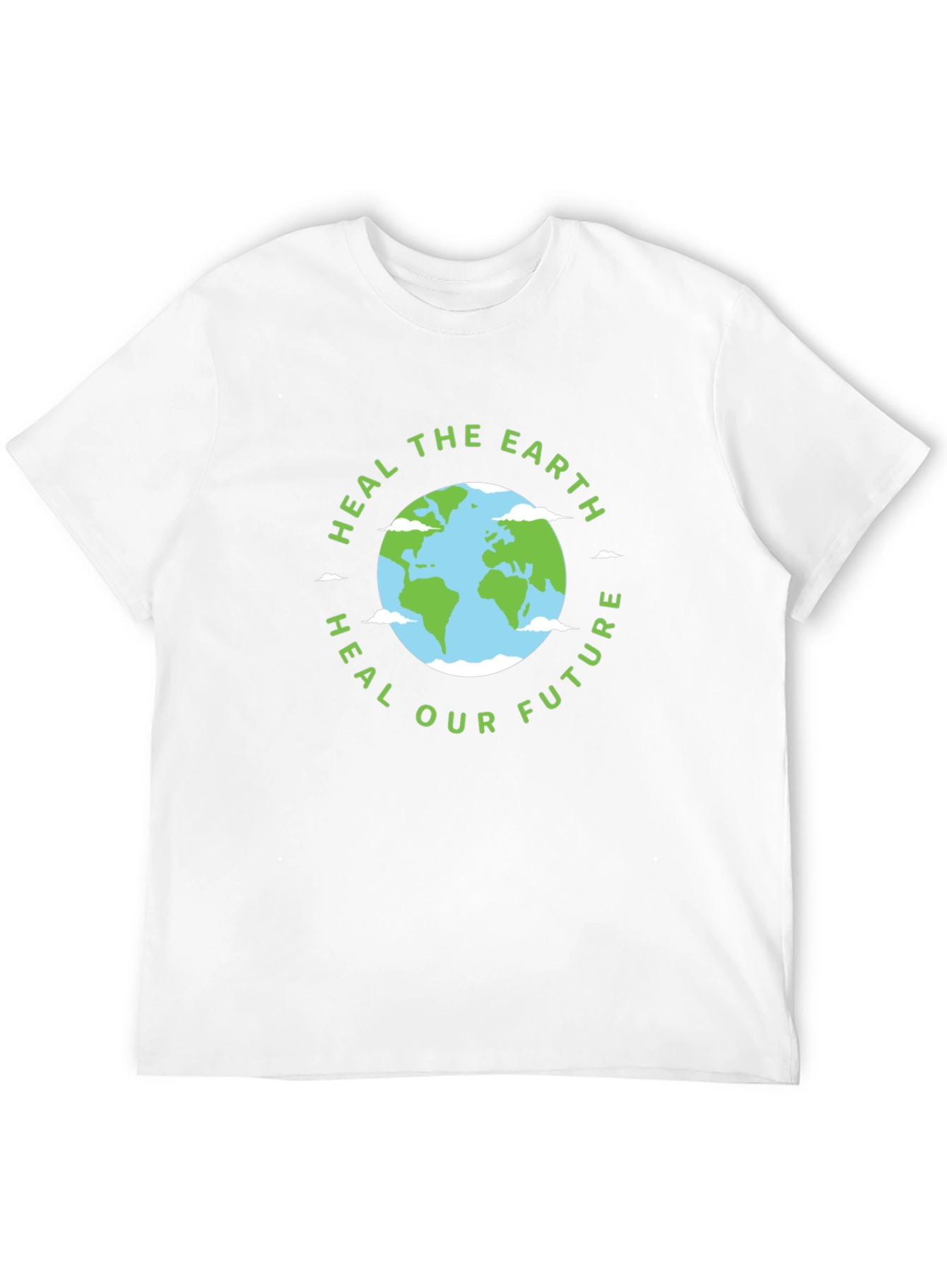 Eco-Friendly Heal the Earth Graphic T-Shirt