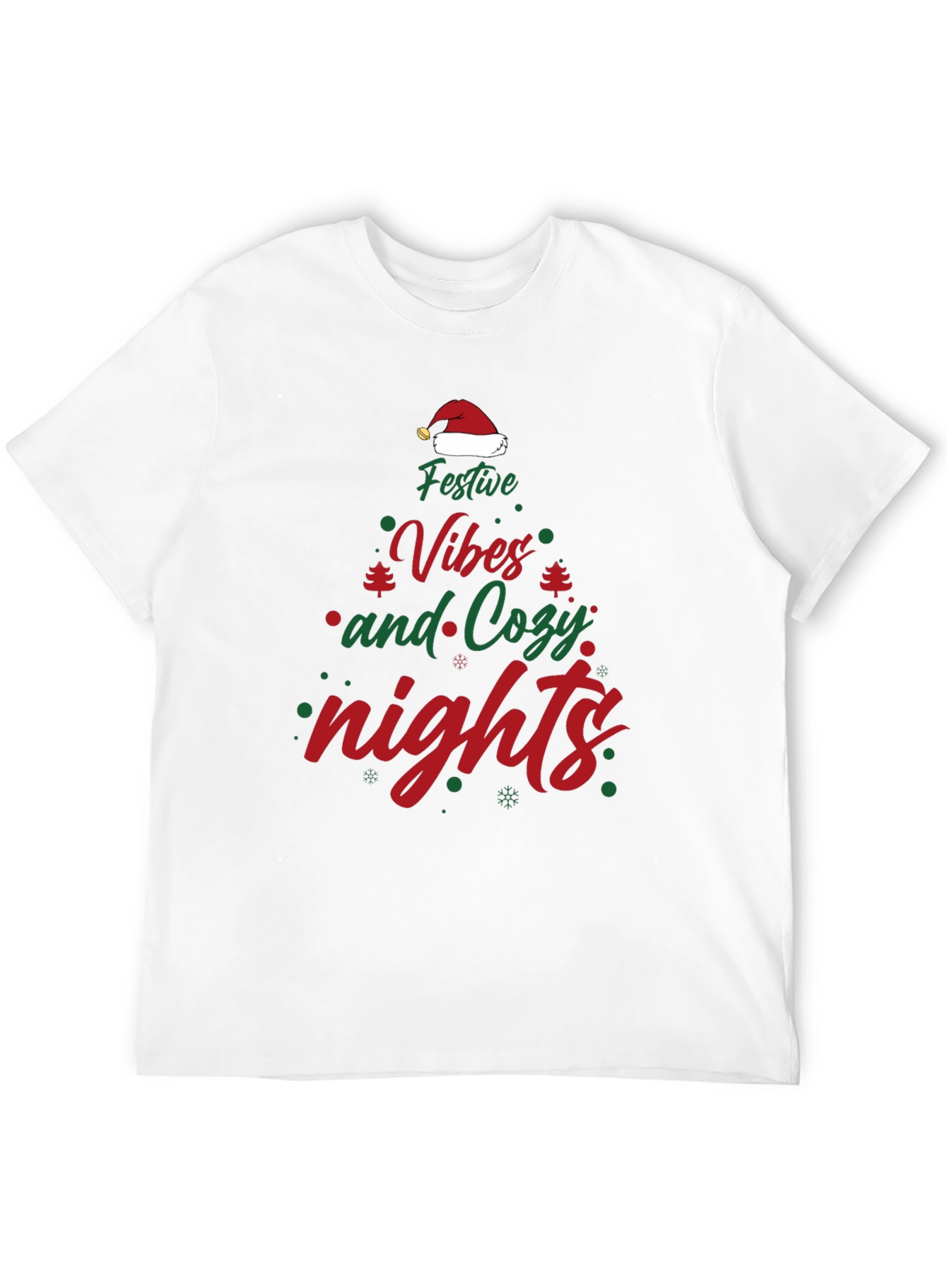 Festive Vibes Cozy Nights Christmas T-Shirt