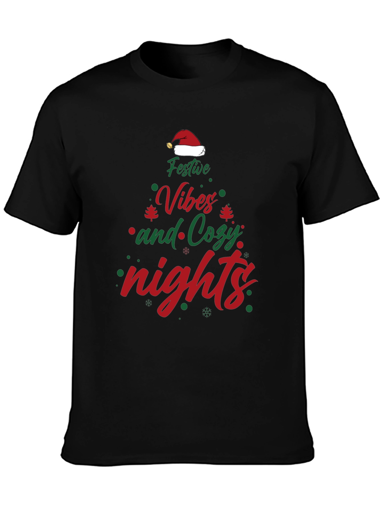 Festive Vibes Cozy Nights Christmas T-Shirt