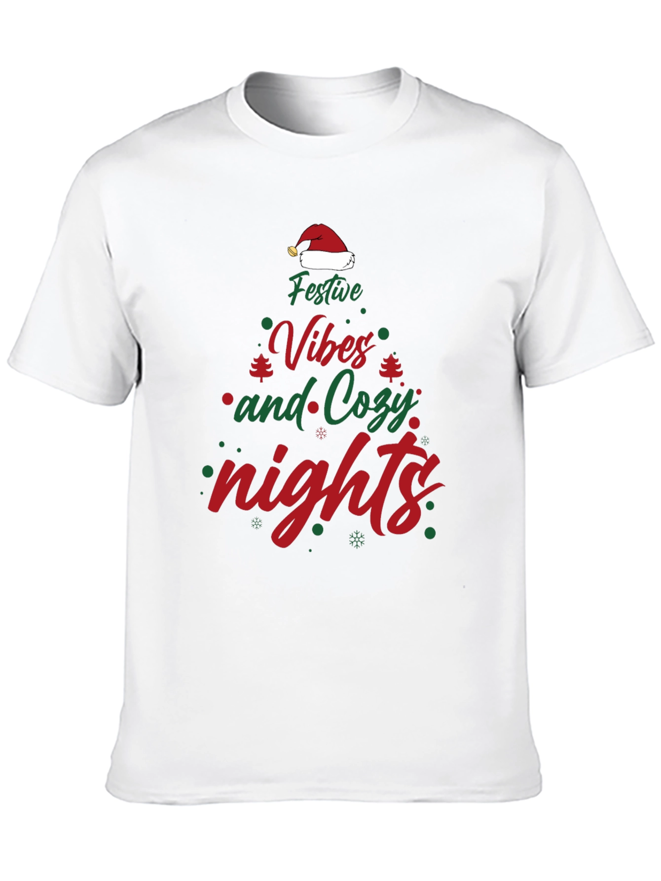 Festive Vibes Cozy Nights Christmas T-Shirt