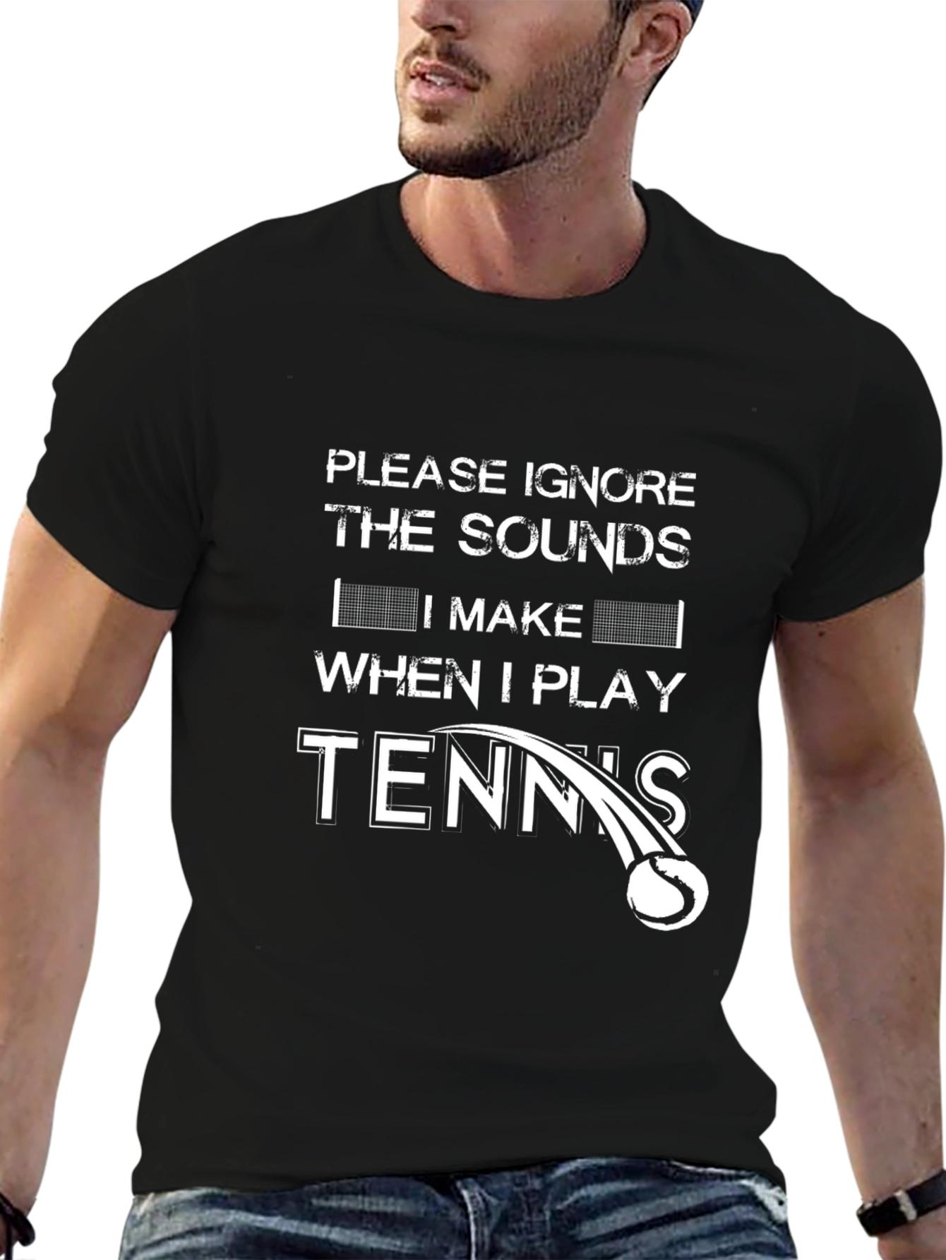 Funny Tennis Player Graphic T-Shirt