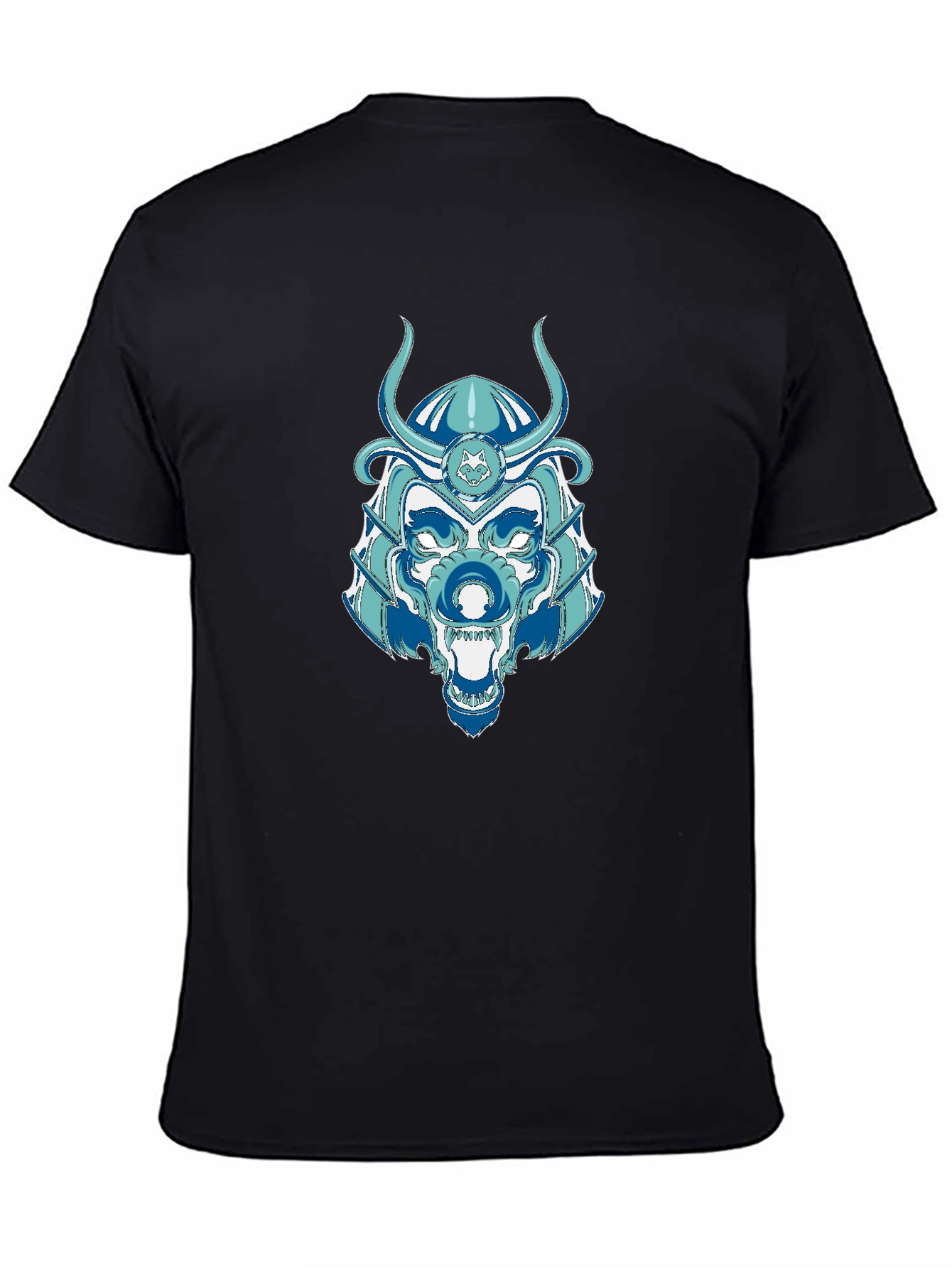 Samurai Wolf Graphic Tee - Unique Design