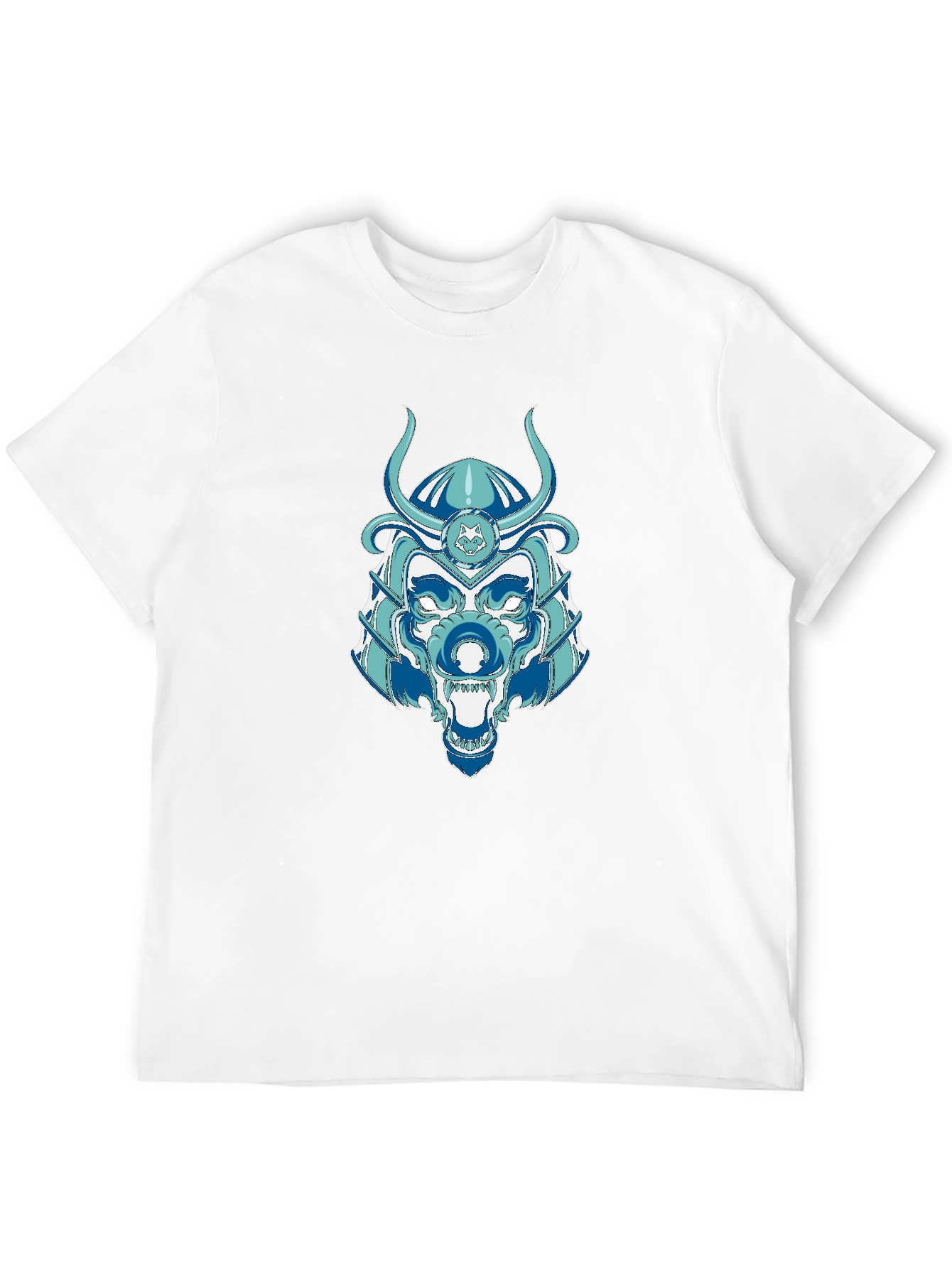 Samurai Wolf Graphic Tee - Unique Design