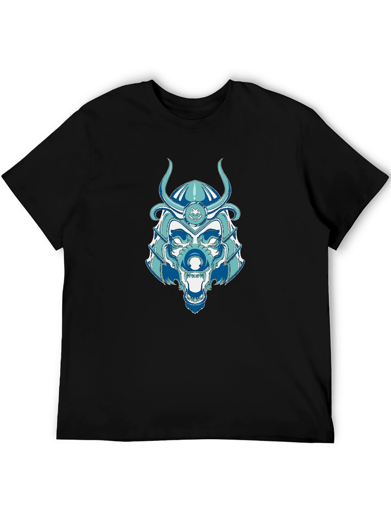 Samurai Wolf Graphic Tee - Unique Design