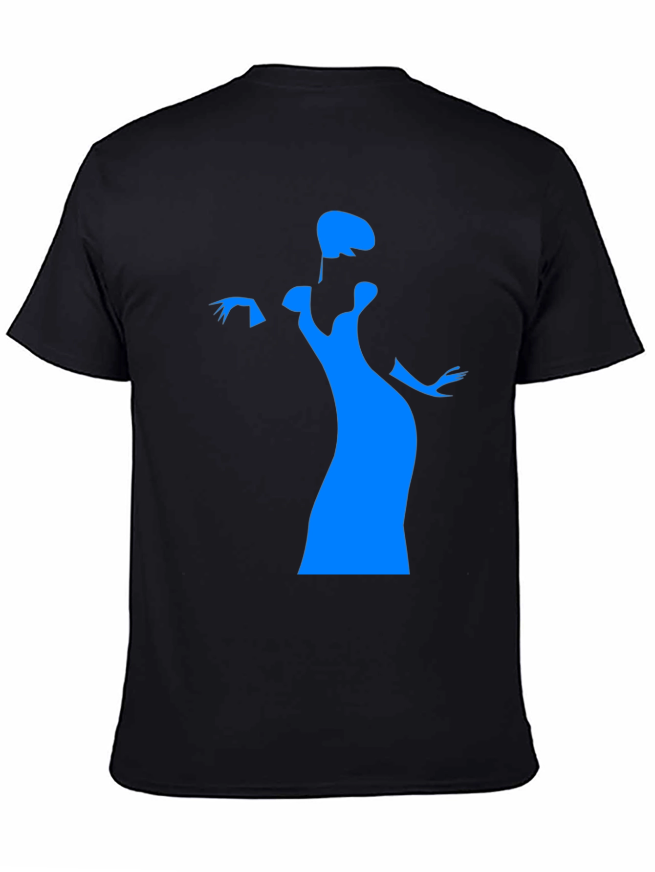 Elegant Silhouette Graphic Tee - Black
