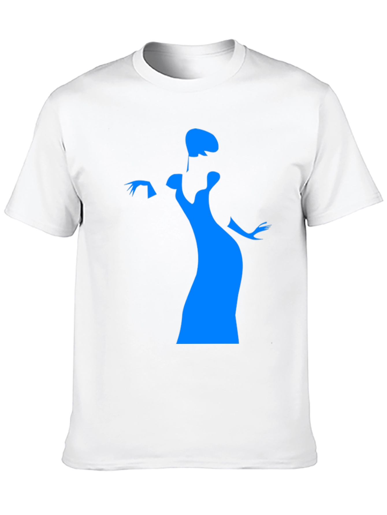Elegant Silhouette Graphic Tee - Black