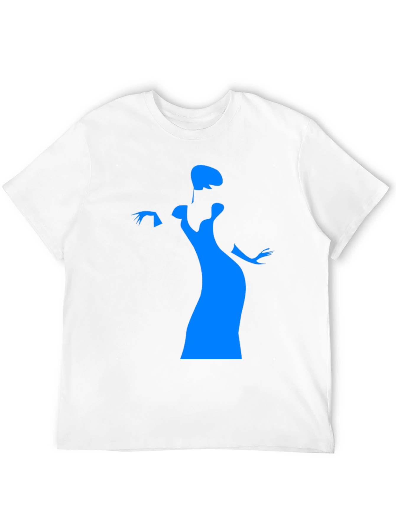 Elegant Silhouette Graphic Tee - Black