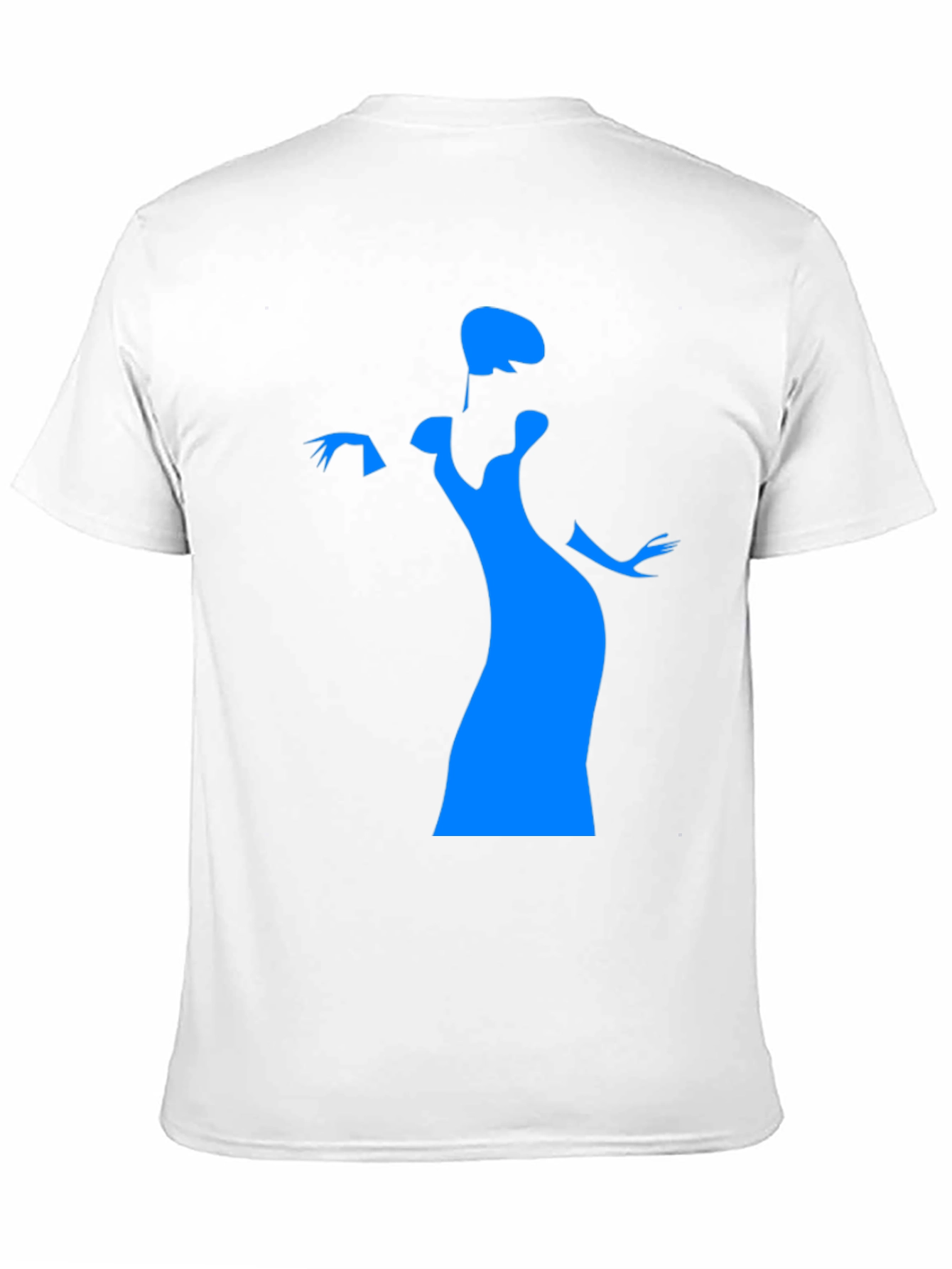 Elegant Silhouette Graphic Tee - Black